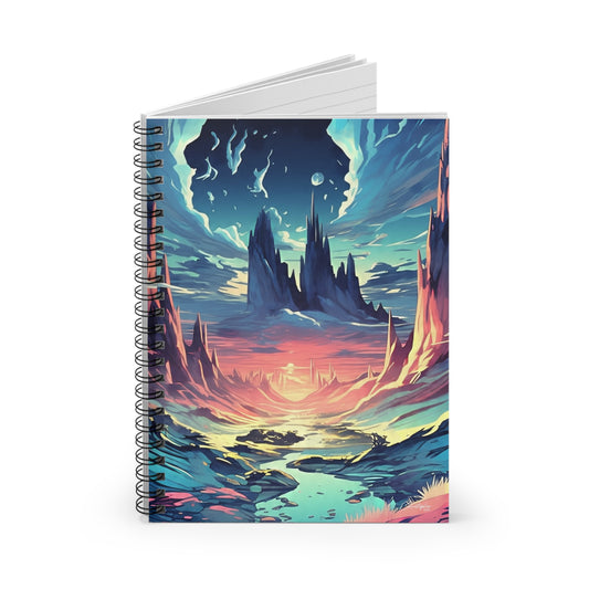 Dreamy Landscape Spiral Notebook - Perfect for Journaling, Note-taking, or Gift, Fantasy Art, Office, School Supplies, Travel Journal