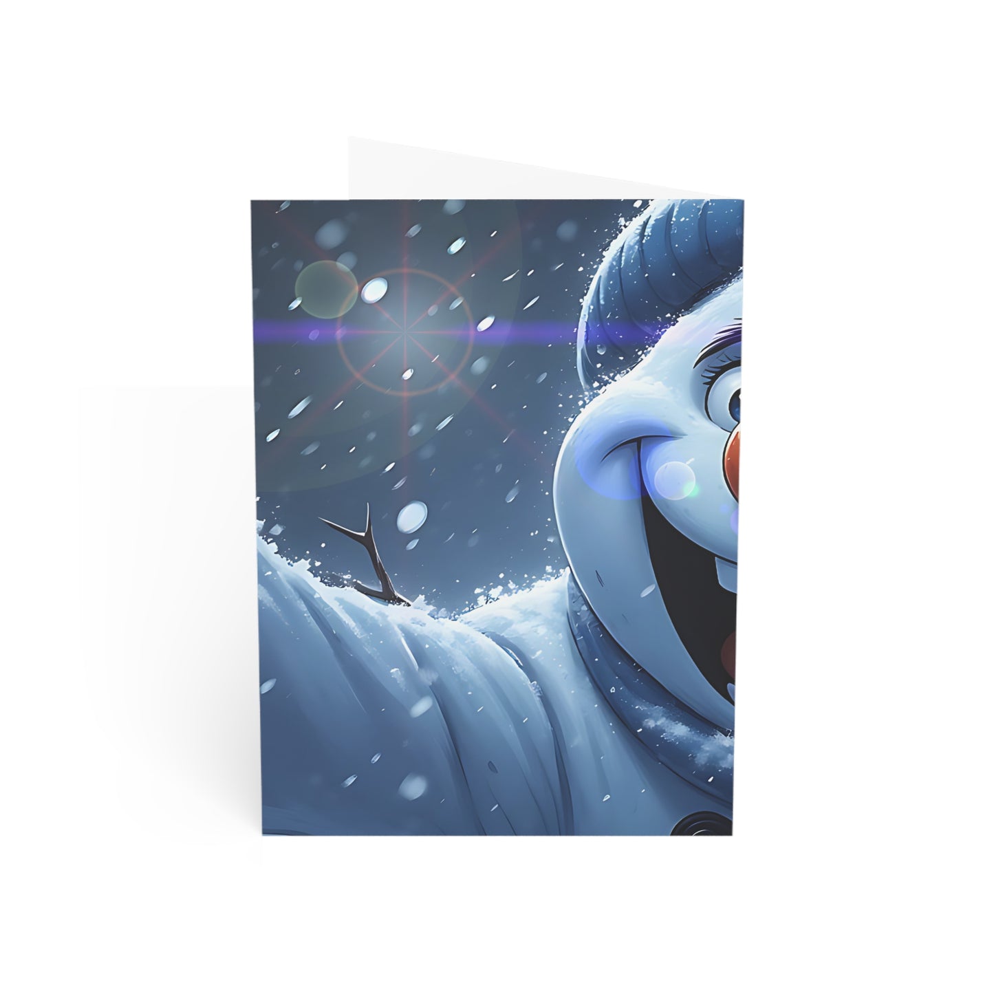 Festive Winter (Christmas Selfies) Greeting Cards - Snowman Designs (1, 10, 30, 50pcs)