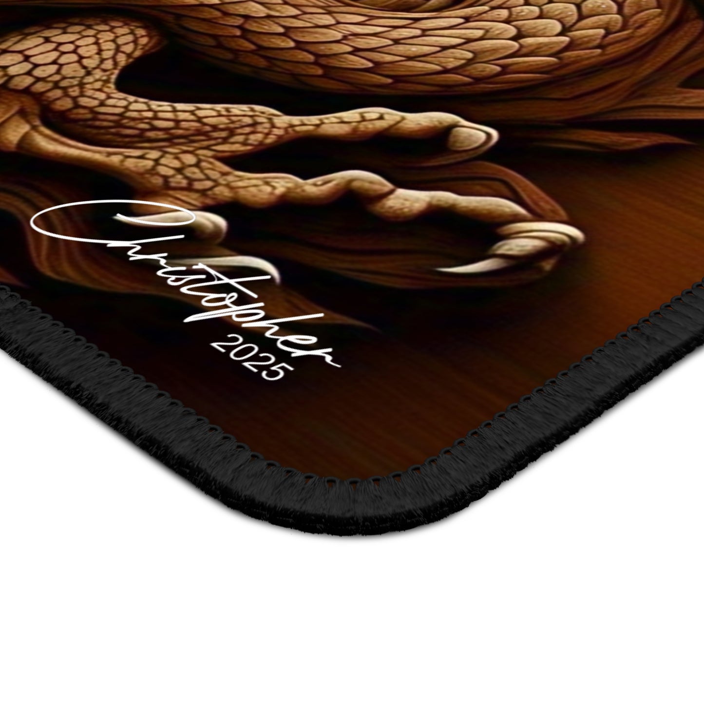 Dragon-Sculpted Gaming Mouse Pad, Gamer Desk Decor, PC Accessories, Gaming Gift, Dragon Art Mousepad