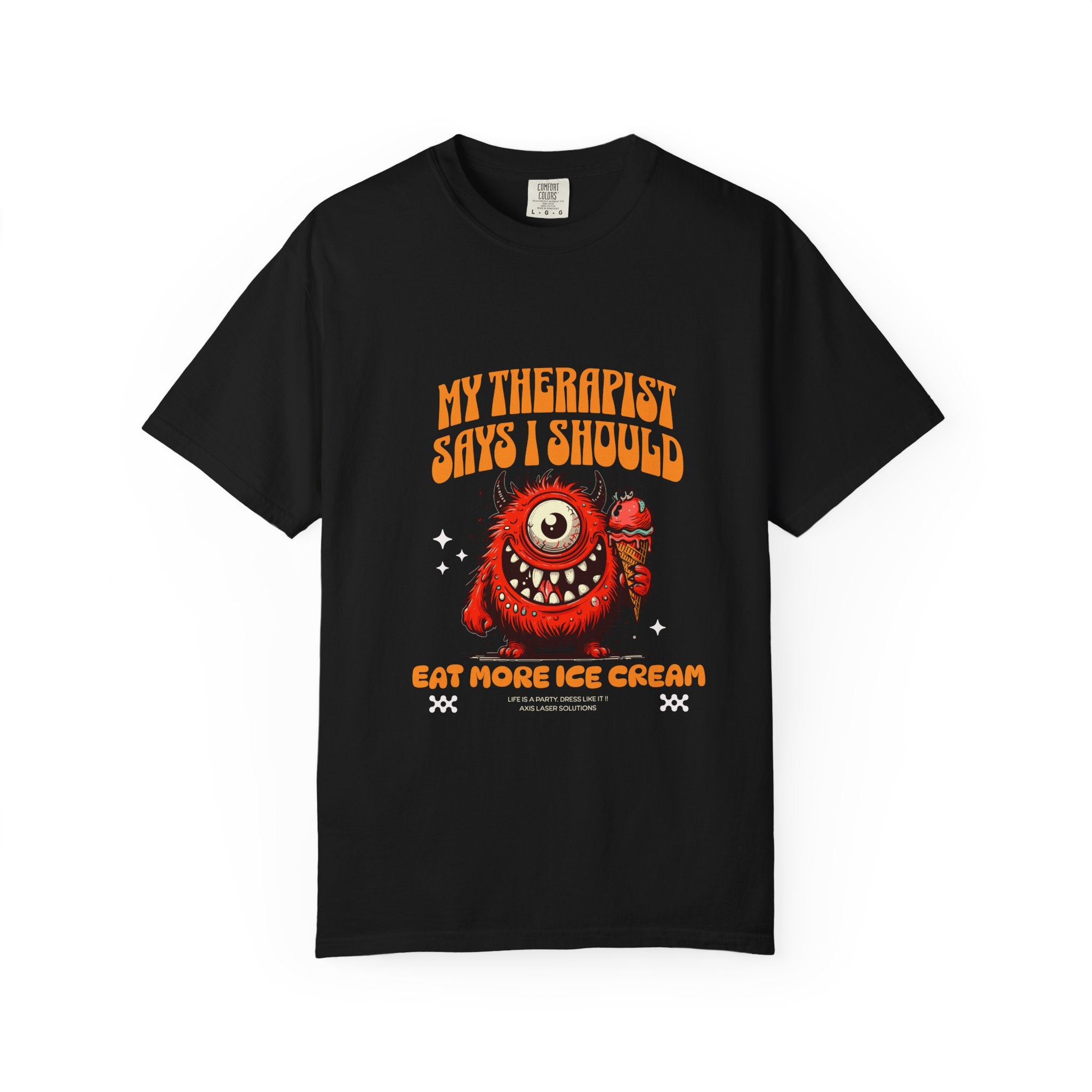 Funny Therapist T-Shirt, Unisex Humor Tee, Gift for Ice Cream Lovers, Casual Wear, Summer Fashion, Fun Gift Idea