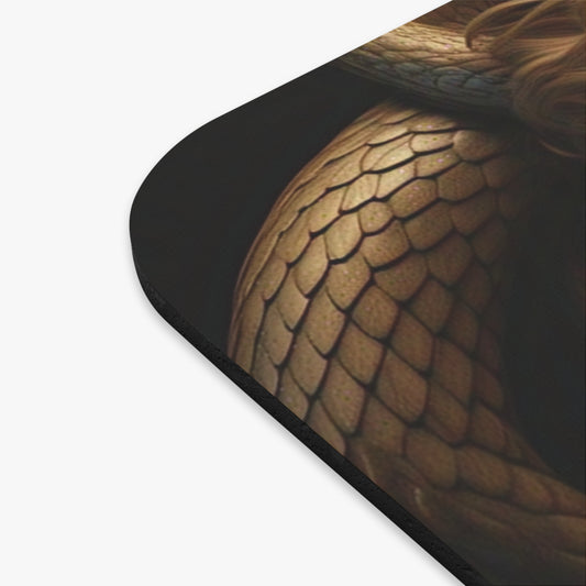 Artistic Snake-Themed Mouse Pad - Unique Design for Home Office