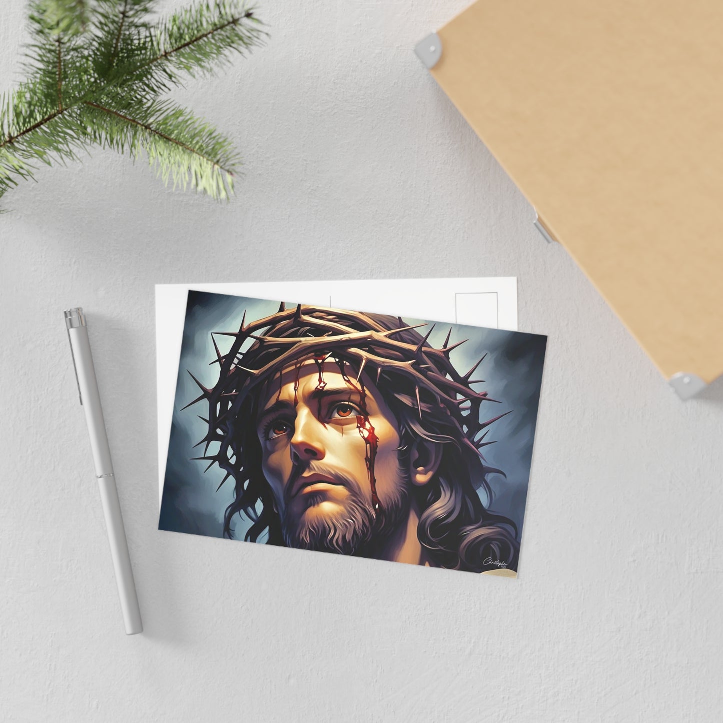 Religious Fine Art Postcards, Inspirational Greeting Cards, Christ Artwork, Spiritual Gifts, Faith-Based Decor