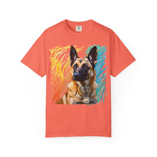 Colorful Dog Art Unisex T-shirt, Pet Lover Gift, Animal Lover Tee, Dog Lover Apparel, Vibrant Graphic Shirt
