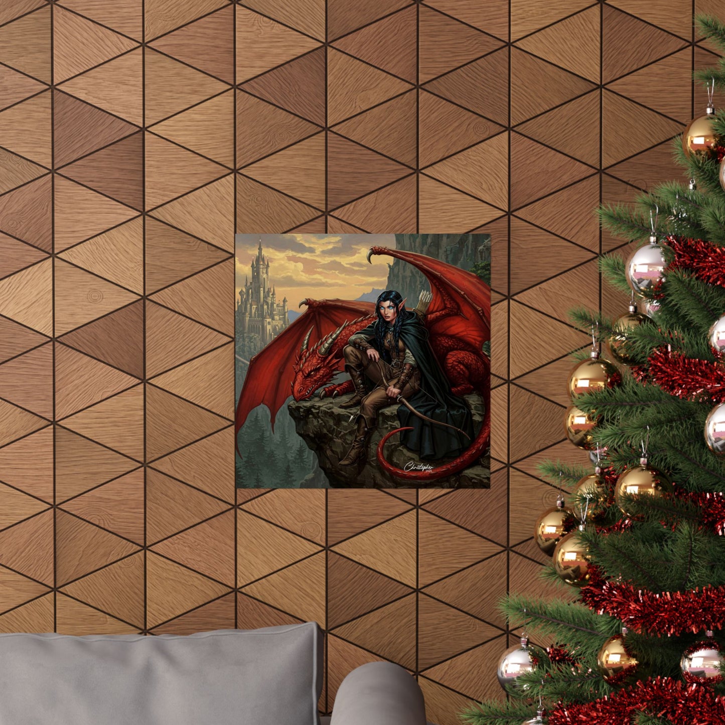 Fantasy Art Print, Wall Decor, Dragon Poster, Matte Finished Art, Gift for Fantasy Lovers, Home Decor, Fantasy Wall Art