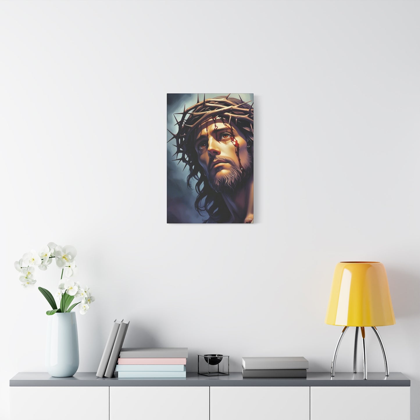 Religious Art Print Canvas, Inspirational Wall Decor, Christian Home Decor, Jesus Art, Gift for Faith-Based Celebrations