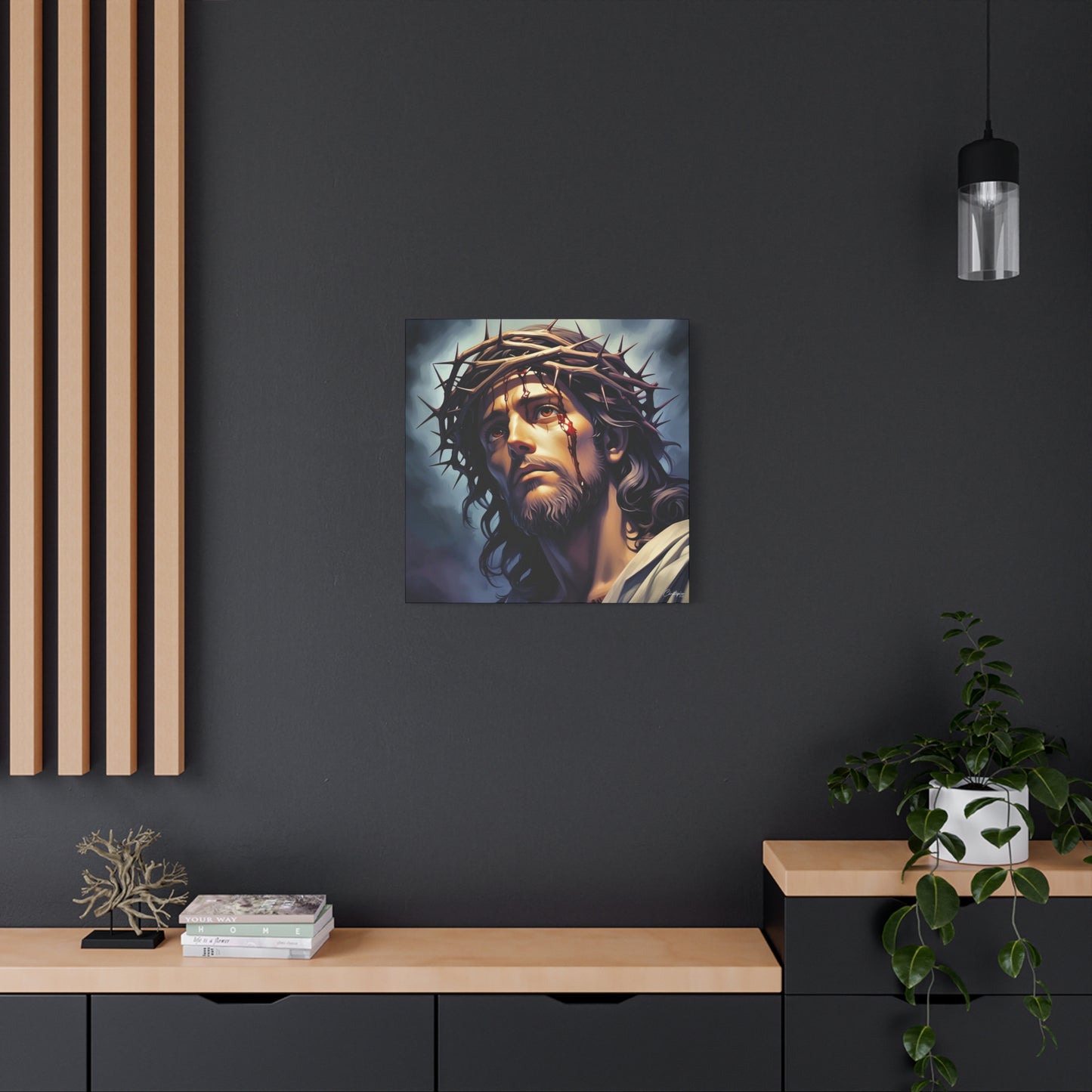 Religious Art Print Canvas, Inspirational Wall Decor, Christian Home Decor, Jesus Art, Gift for Faith-Based Celebrations