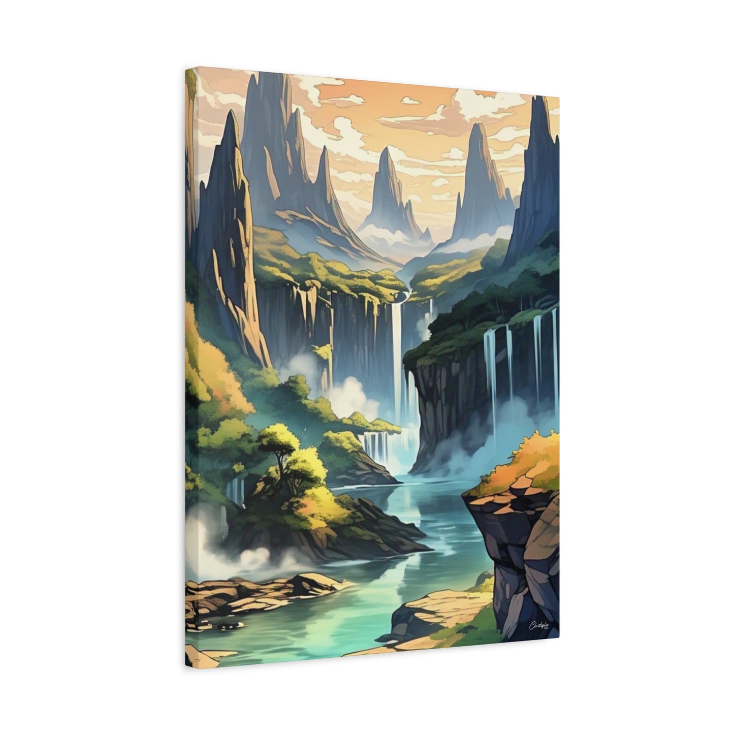 Serene Landscape Canvas Wall Art, Nature Home Decor, Tranquil Living Room Accent, Gift for Nature Lovers, Gallery Wall Piece