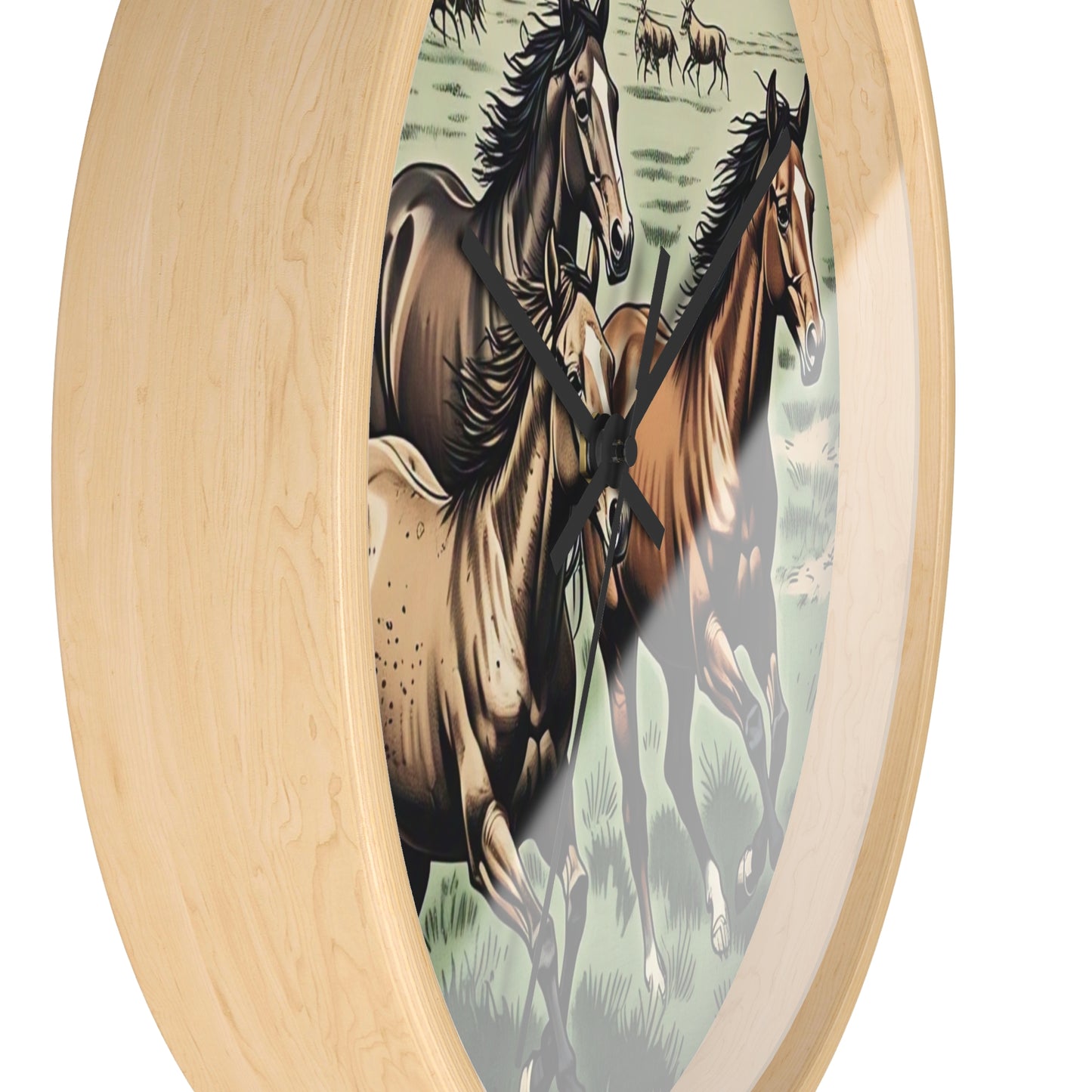 Rustic Horse Wall Clock - Equestrian Decor, Farmhouse Style, Gift for Horse Lovers, Country Home Decor, Western Wall Art