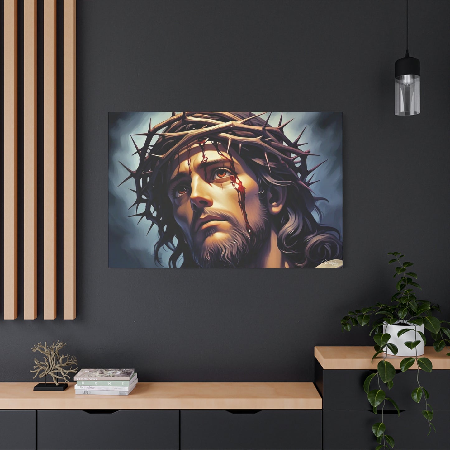 Religious Art Print Canvas, Inspirational Wall Decor, Christian Home Decor, Jesus Art, Gift for Faith-Based Celebrations