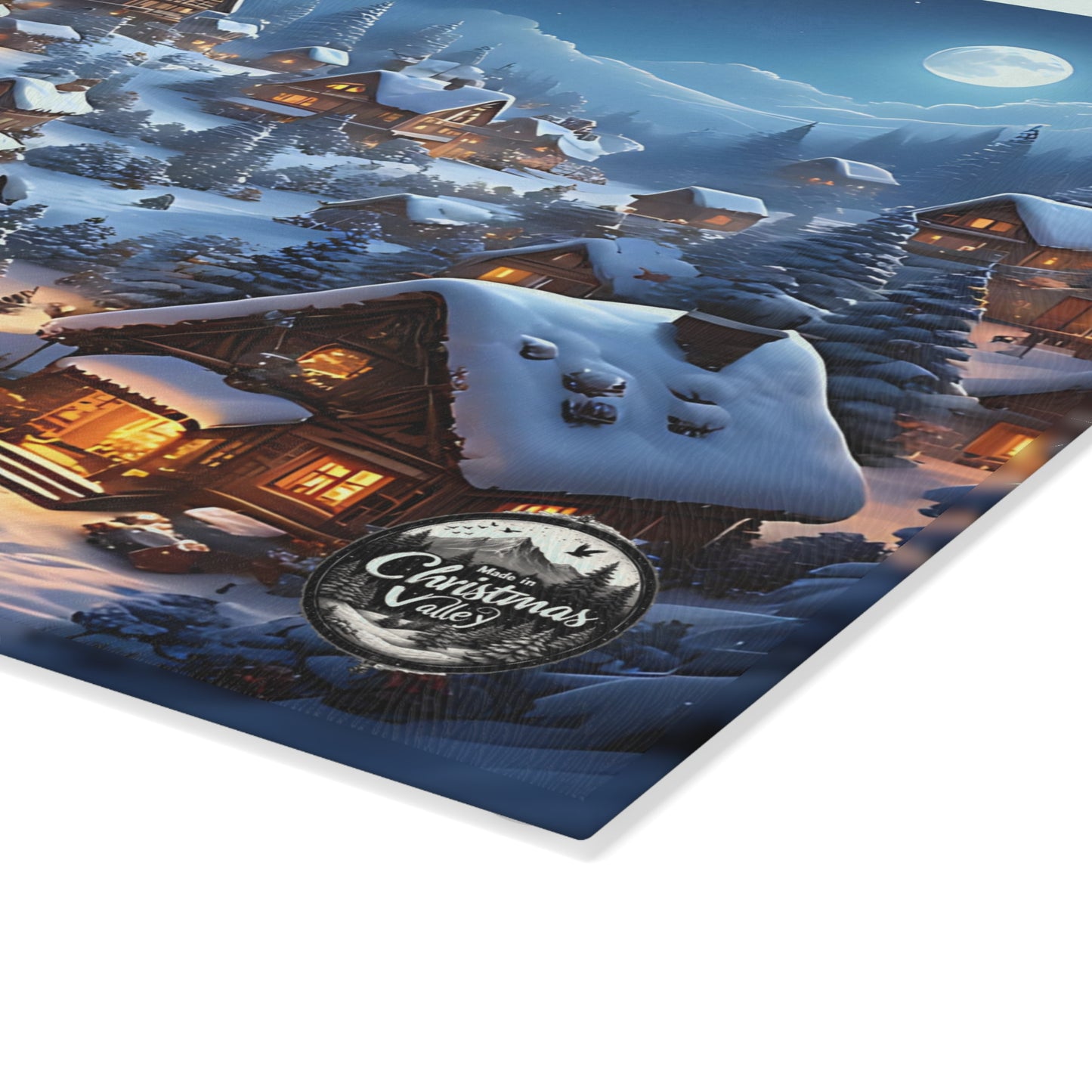 Cozy Winter Scene Glass Cutting Board, Holiday Kitchen Decor, Unique Gift for Christmas, Winter Home Decor, Cooking Accessory, Festive [...]