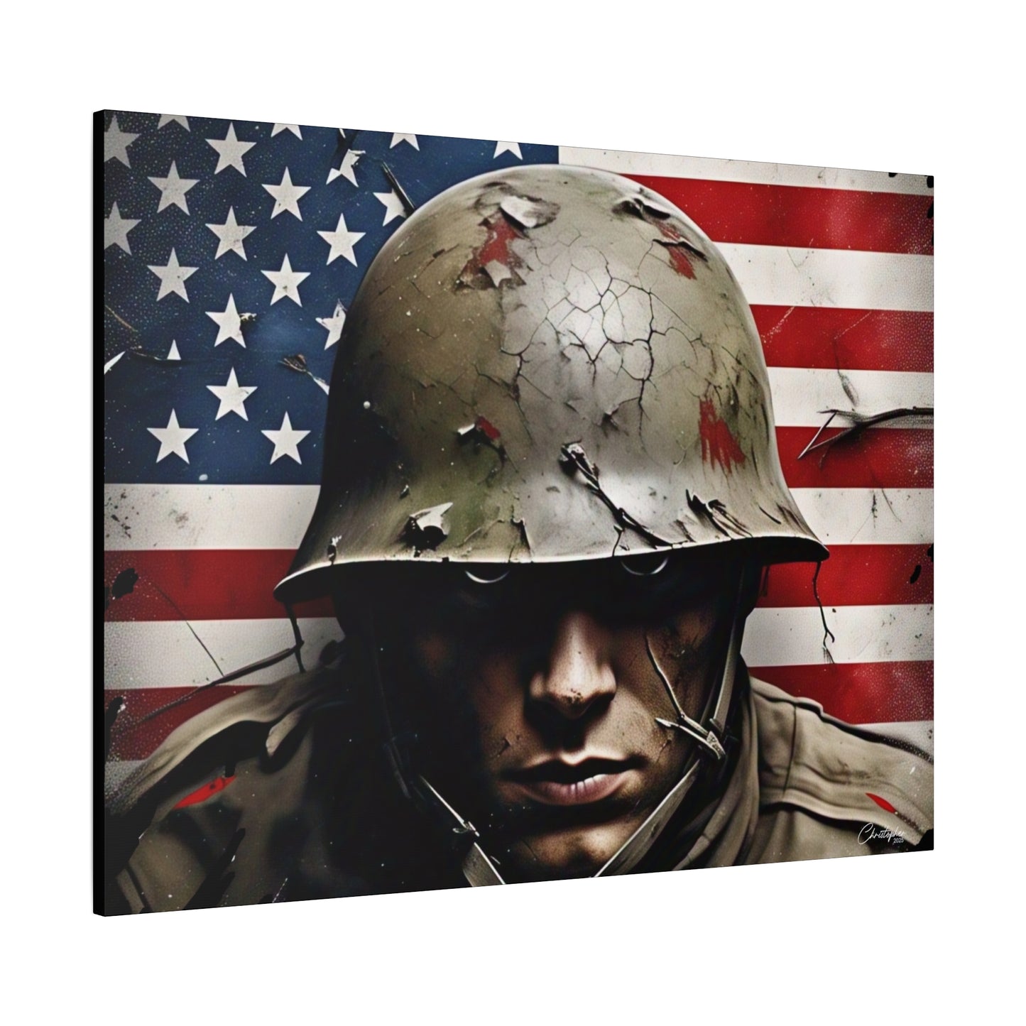 Military-Themed Canvas Art, Military Canvas Print, Wall Art for Veterans, Patriotic Home Decor, Gift for Army, Military Artwork, [...]