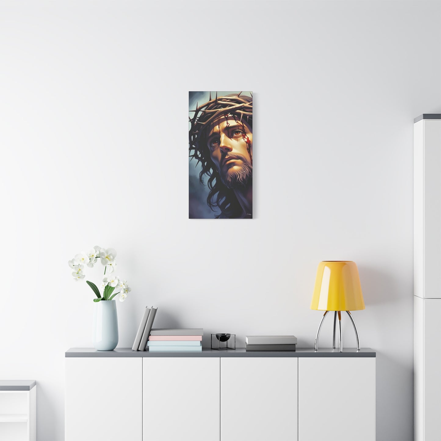 Religious Art Print Canvas, Inspirational Wall Decor, Christian Home Decor, Jesus Art, Gift for Faith-Based Celebrations