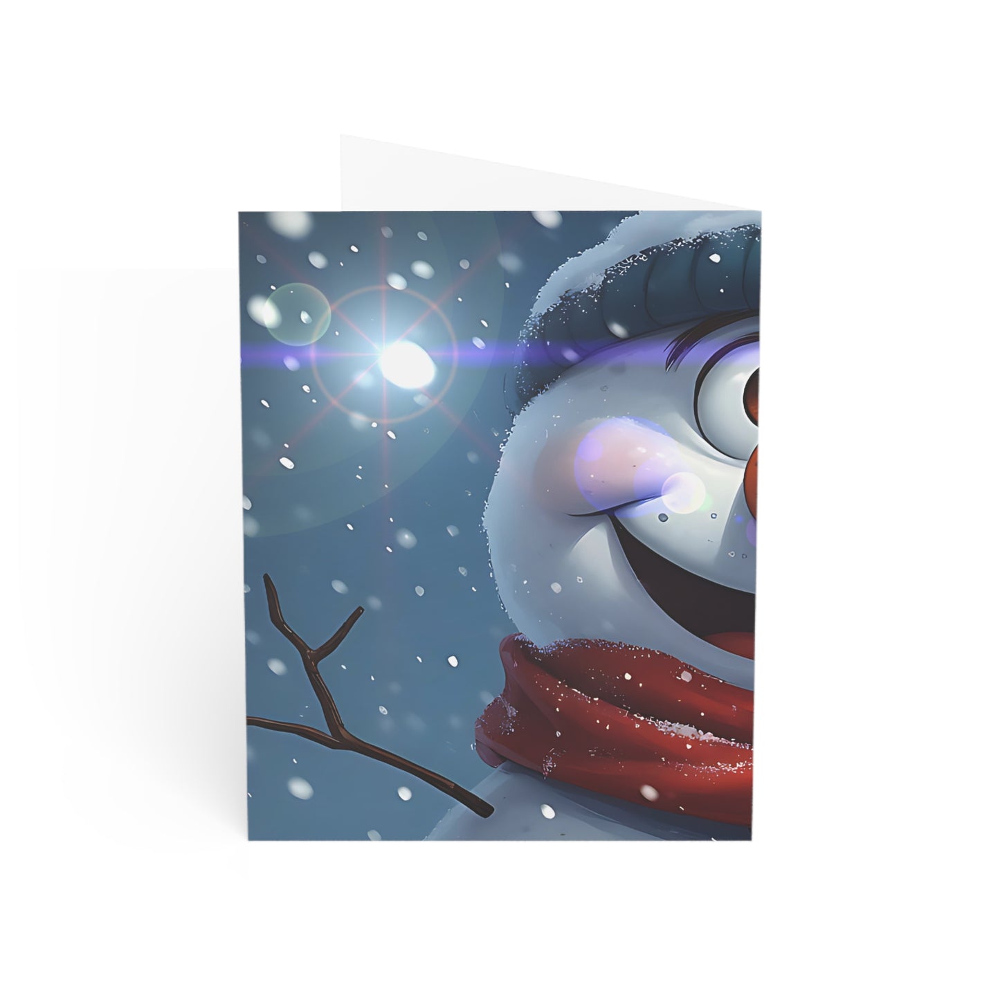 Snowman (Christmas Selfies) Greeting Cards - Festive Holiday Cards for Christmas and Winter Celebrations