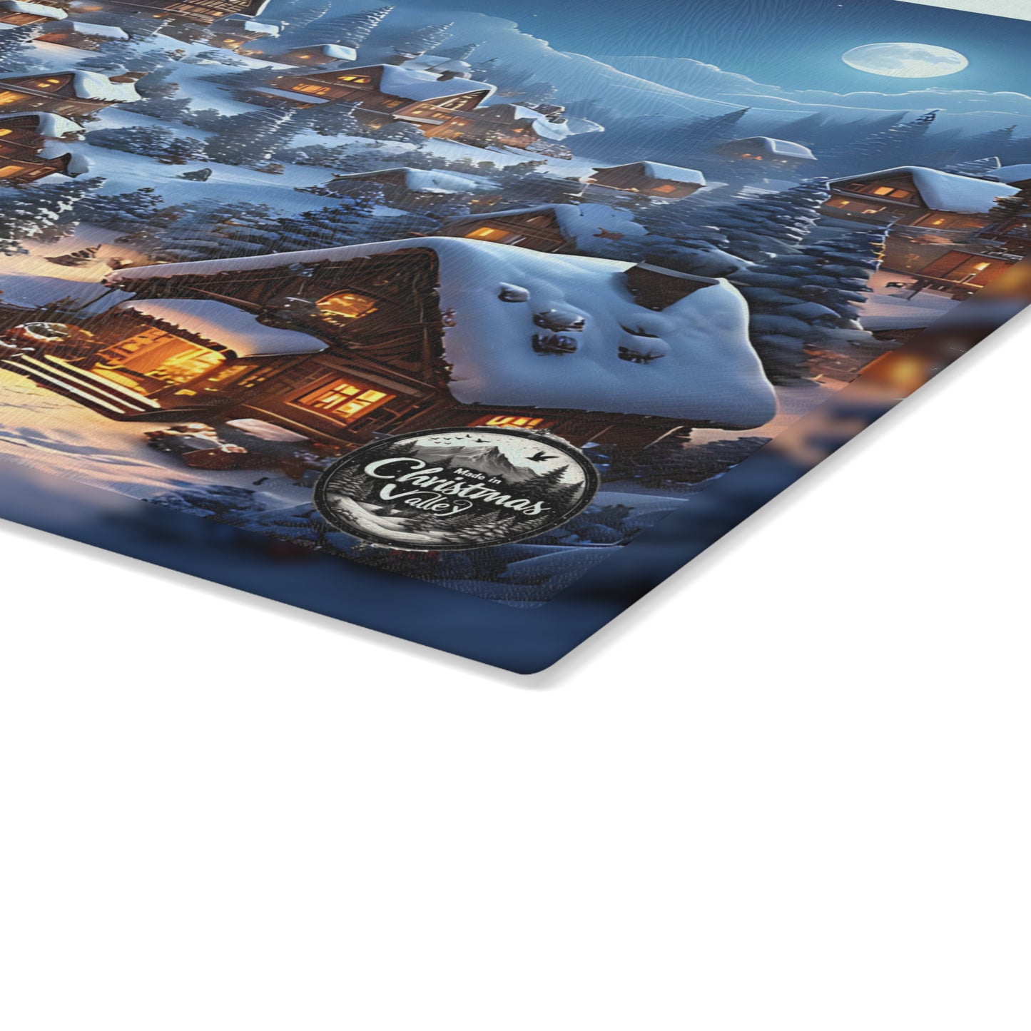 Cozy Winter Scene Glass Cutting Board, Holiday Kitchen Decor, Unique Gift for Christmas, Winter Home Decor, Cooking Accessory, Festive [...]