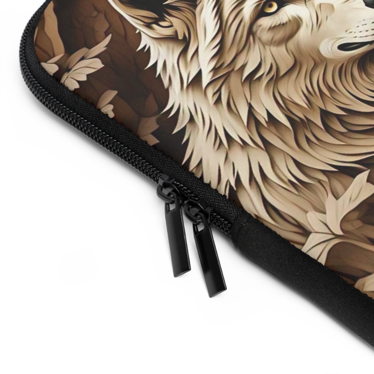 Wolf Art Laptop Sleeve - Nature Lover's Gift, Wildlife Accessory, Computer Protection, Eco-Friendly Case, Camping Essentials