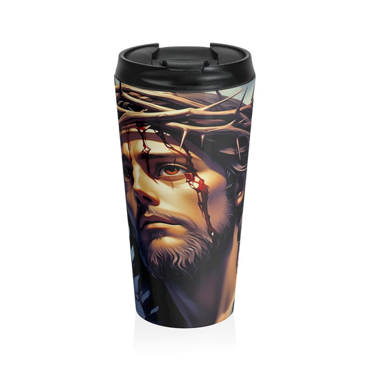 Faith-Inspired Travel Mug, Coffee Mug for Christians, Religious Travel Cup, Spiritual Gift, Unique Christian Art Mug