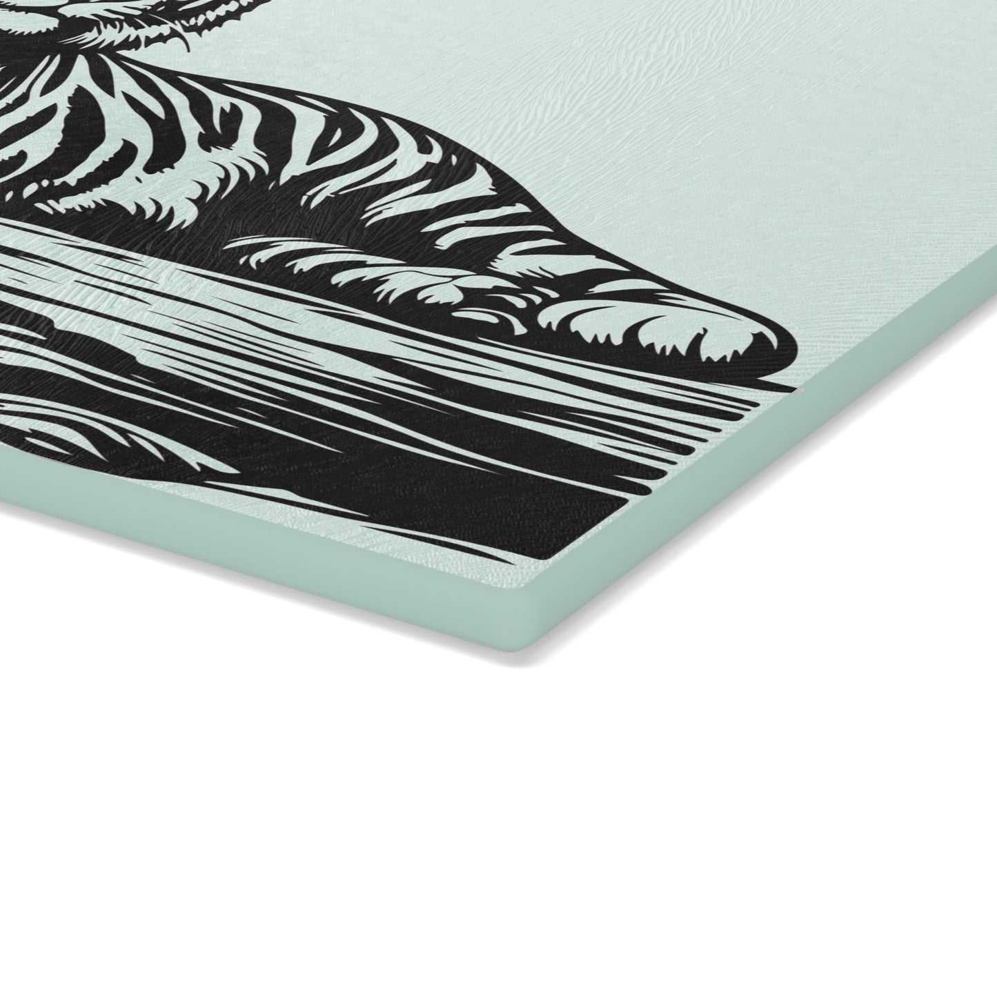 Elegant Tiger Glass Cutting Board | Perfect for Home Chefs & Wildlife Lovers