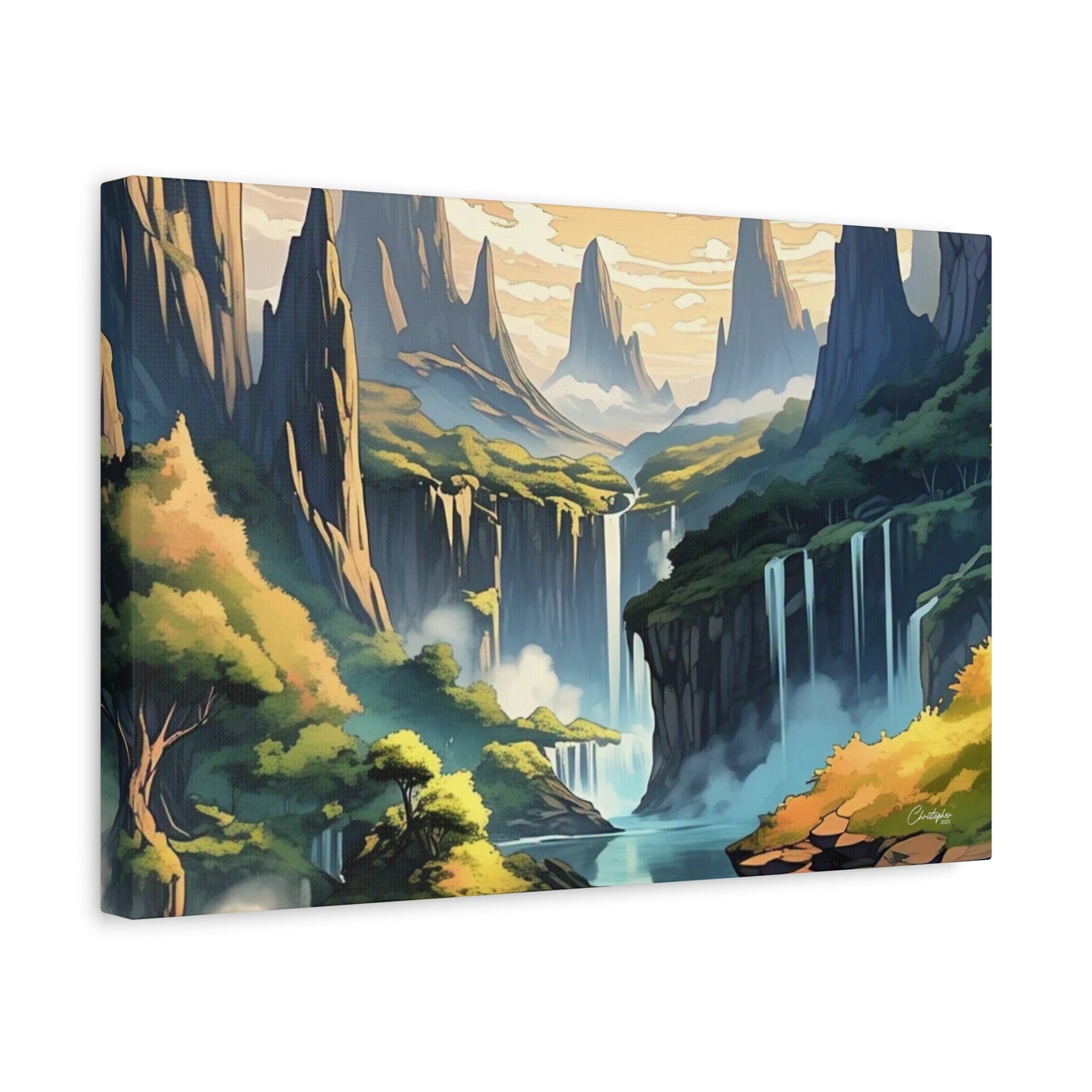 Serene Landscape Canvas Wall Art, Nature Home Decor, Tranquil Living Room Accent, Gift for Nature Lovers, Gallery Wall Piece