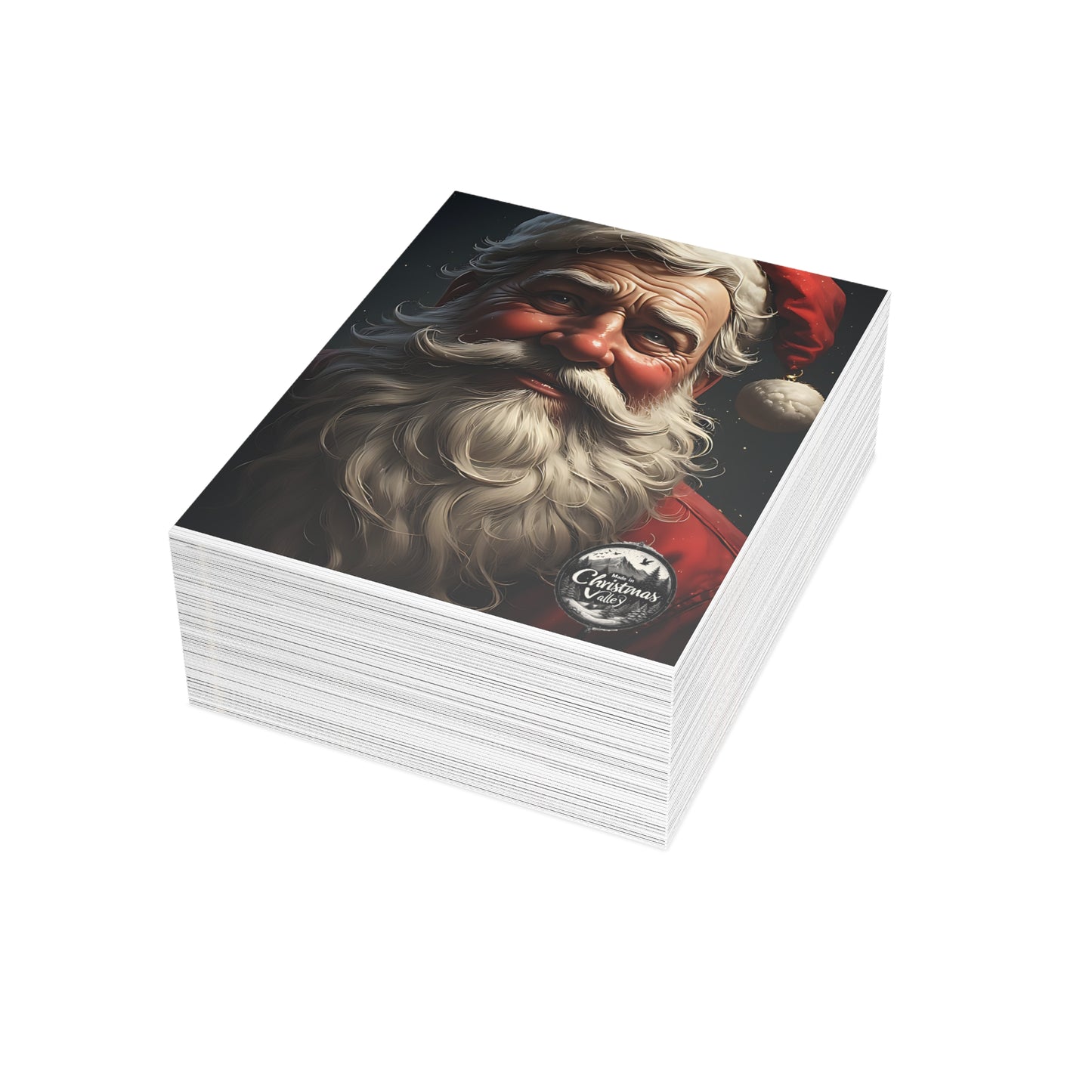 Festive Postcard Bundles - Holiday Greetings Cards, Christmas Cards, Santa Design, Envelopes Included, Joyful Messages