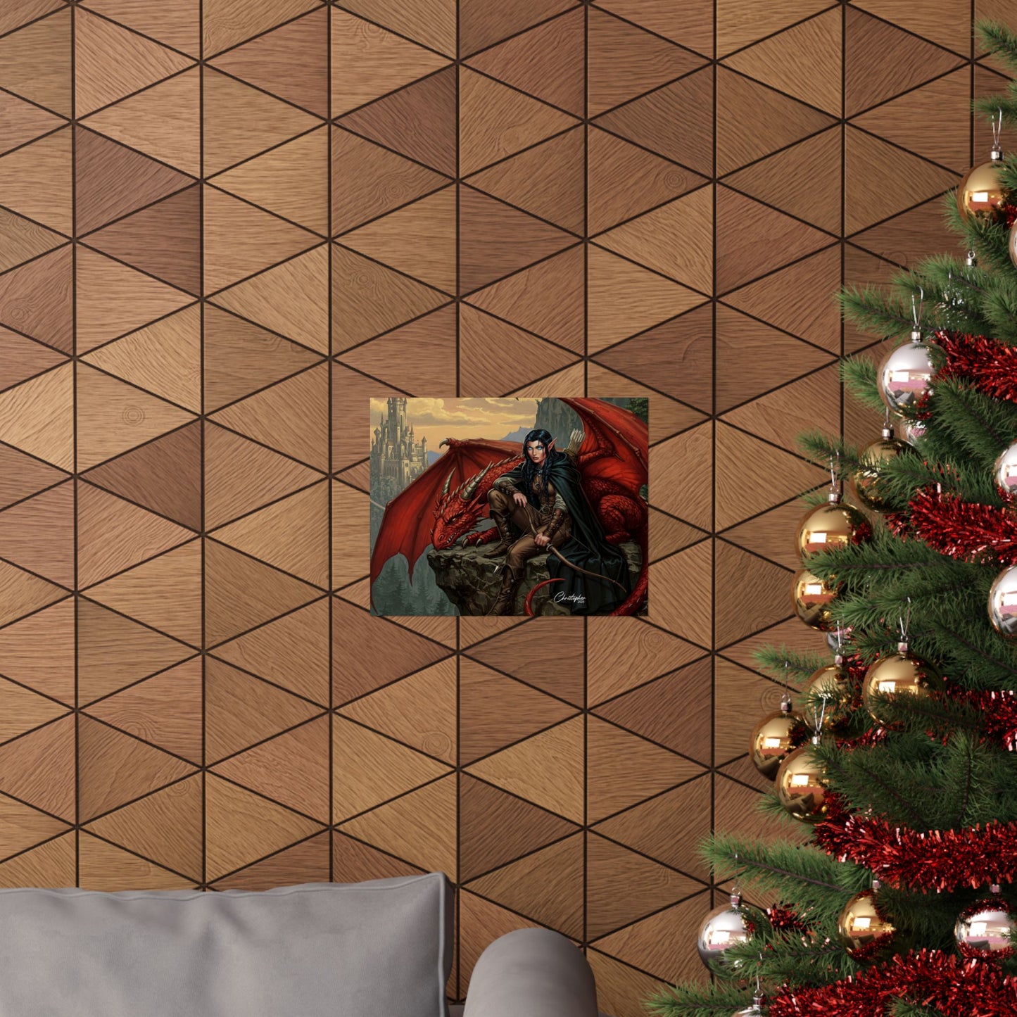 Fantasy Art Print, Wall Decor, Dragon Poster, Matte Finished Art, Gift for Fantasy Lovers, Home Decor, Fantasy Wall Art