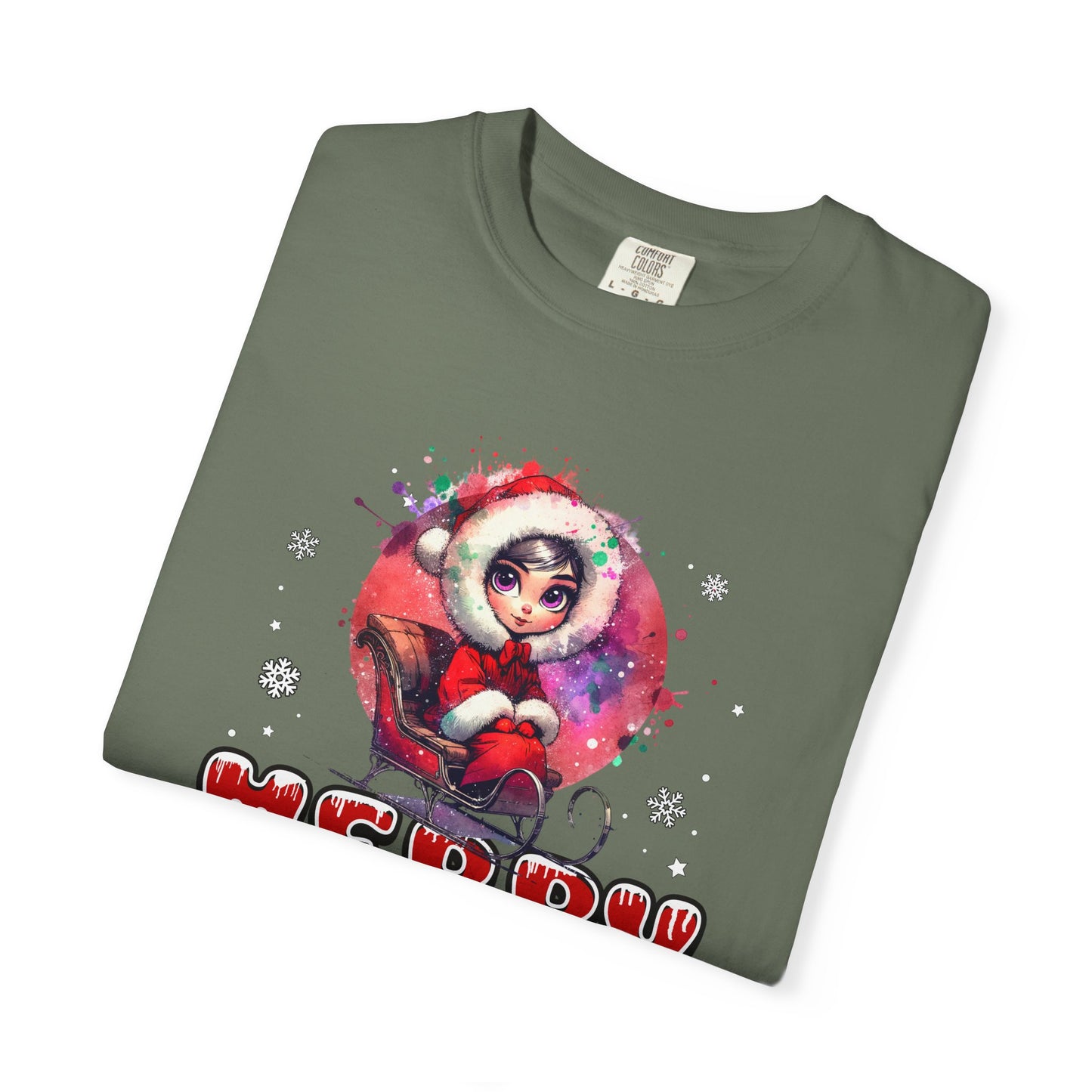 Merry Christmas Unisex Garment-Dyed T-Shirt