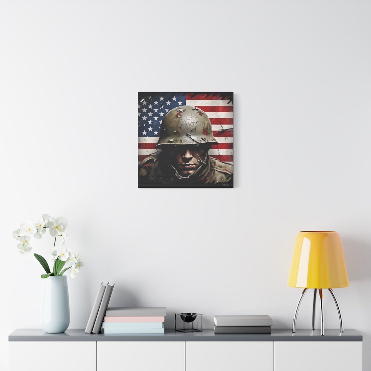 Military-Themed Canvas Art, Military Canvas Print, Wall Art for Veterans, Patriotic Home Decor, Gift for Army, Military Artwork, [...]
