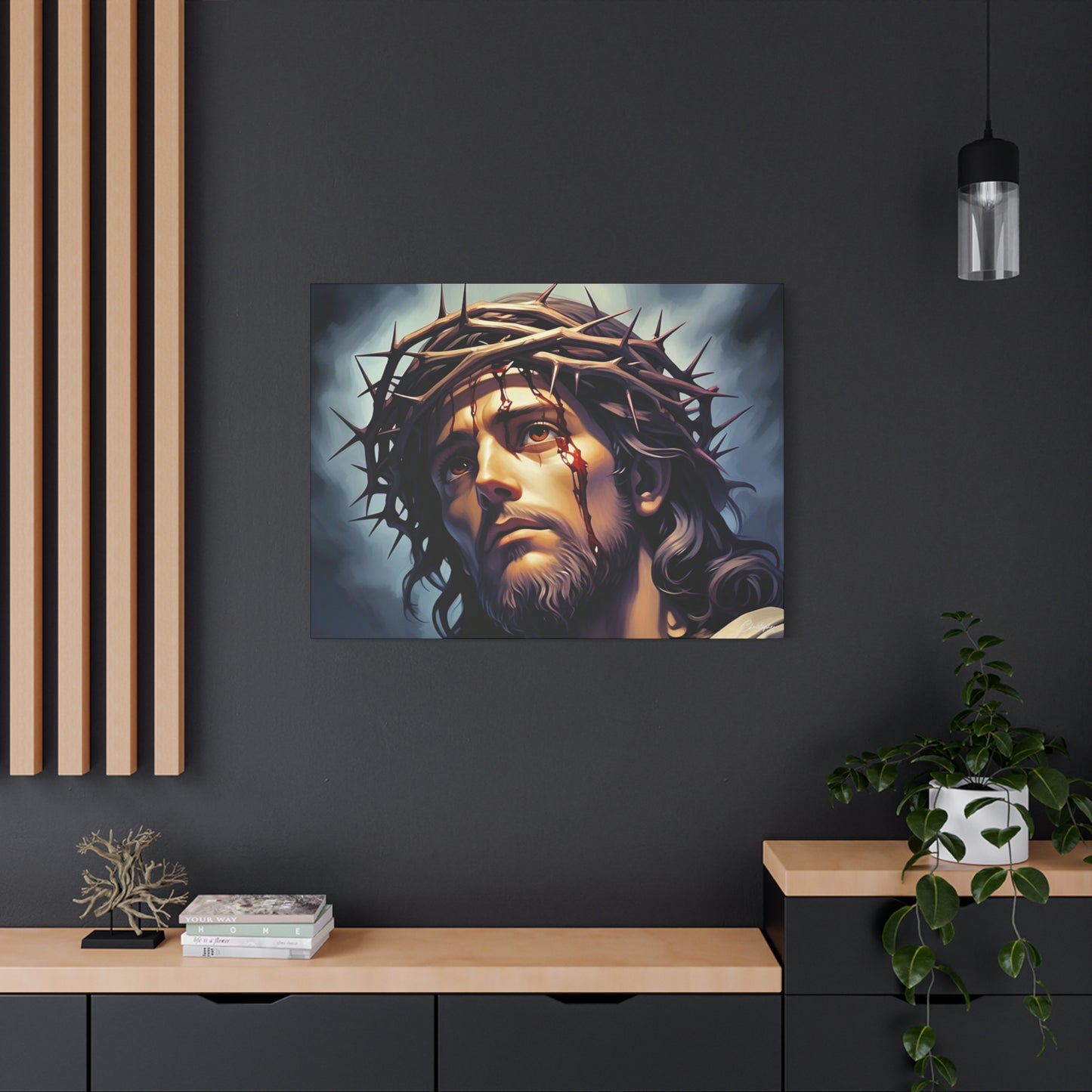 Religious Art Print Canvas, Inspirational Wall Decor, Christian Home Decor, Jesus Art, Gift for Faith-Based Celebrations