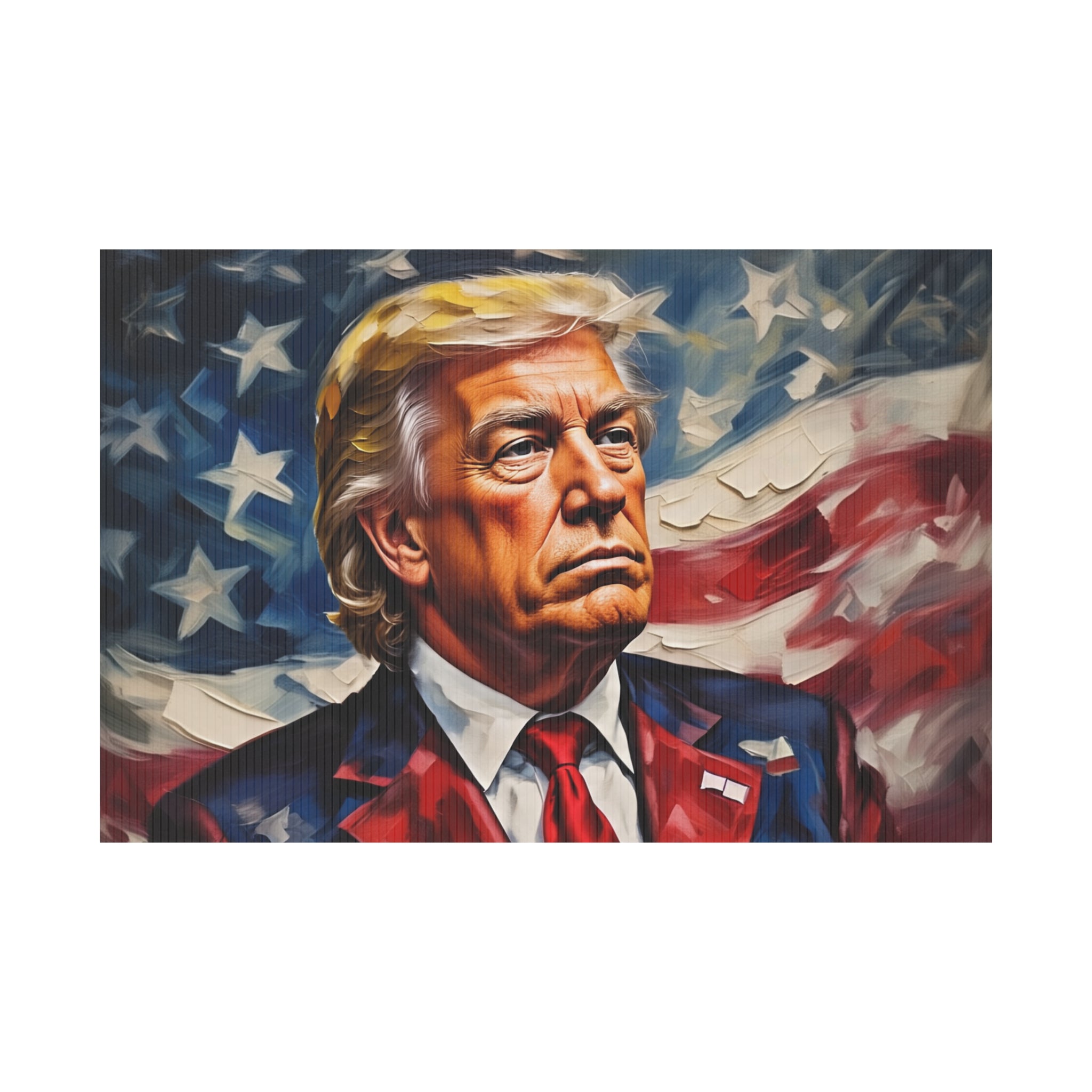 Patriotic Plastic Yard Sign - Perfect for Political Campaigns, Events, Home Decor, 4th of July, Election Day, Memorial Days