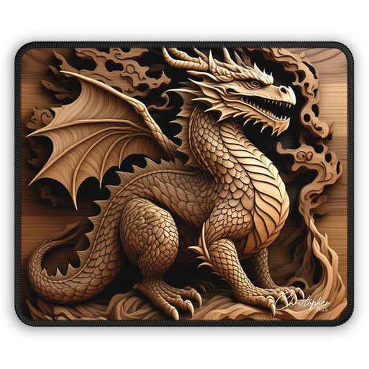 Dragon Gaming Mouse Pad, Fantasy Home Office Decor, Gift for Gamers, Unique Desk Accessory, Dragon Lover Mouse Pad