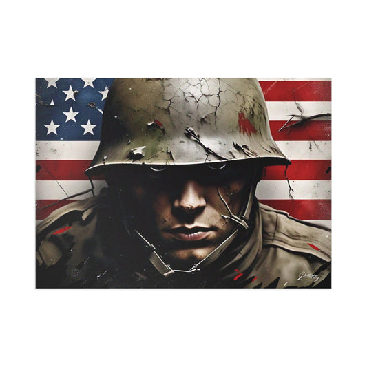 Patriotic Fine Art Postcards - Military Tribute, Vintage Soldier Art, Greeting Cards, Collectible Decor, Veteran's Day, Memorial Day