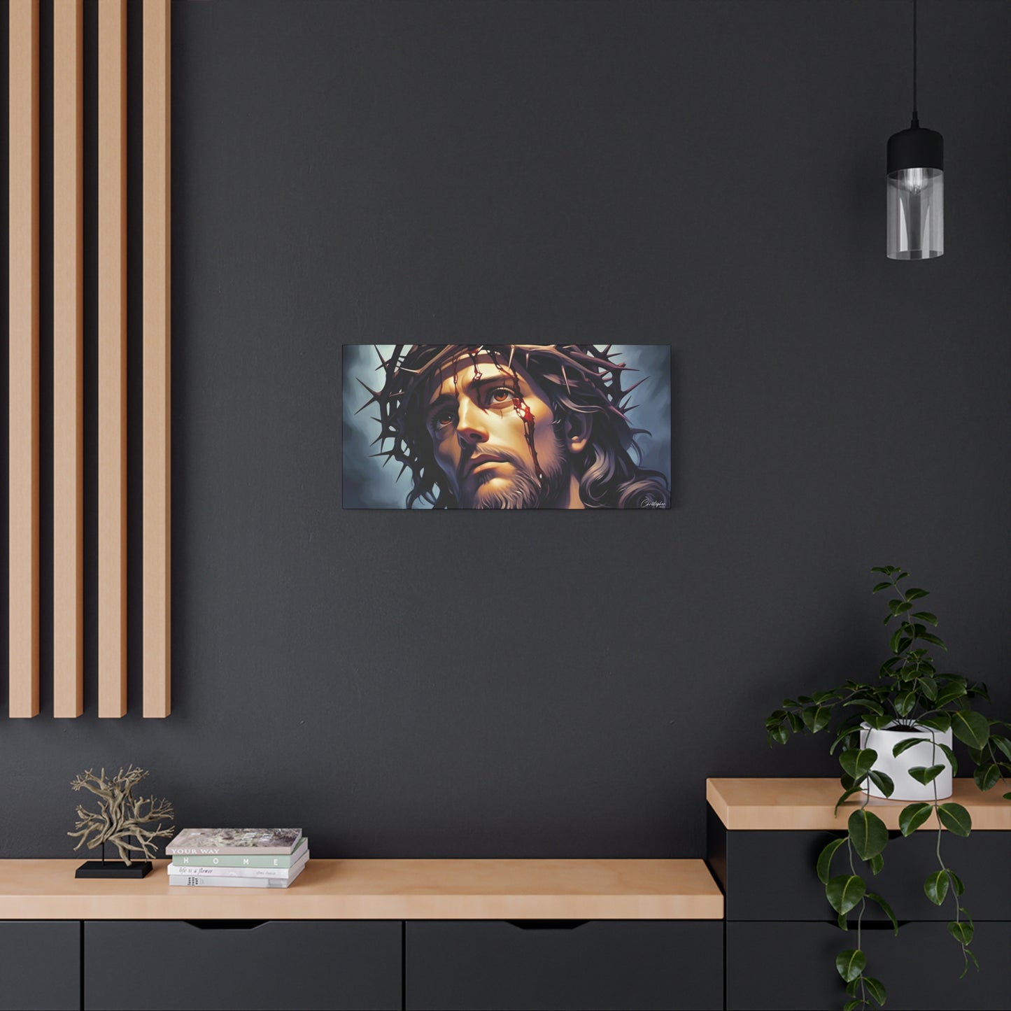 Religious Art Print Canvas, Inspirational Wall Decor, Christian Home Decor, Jesus Art, Gift for Faith-Based Celebrations