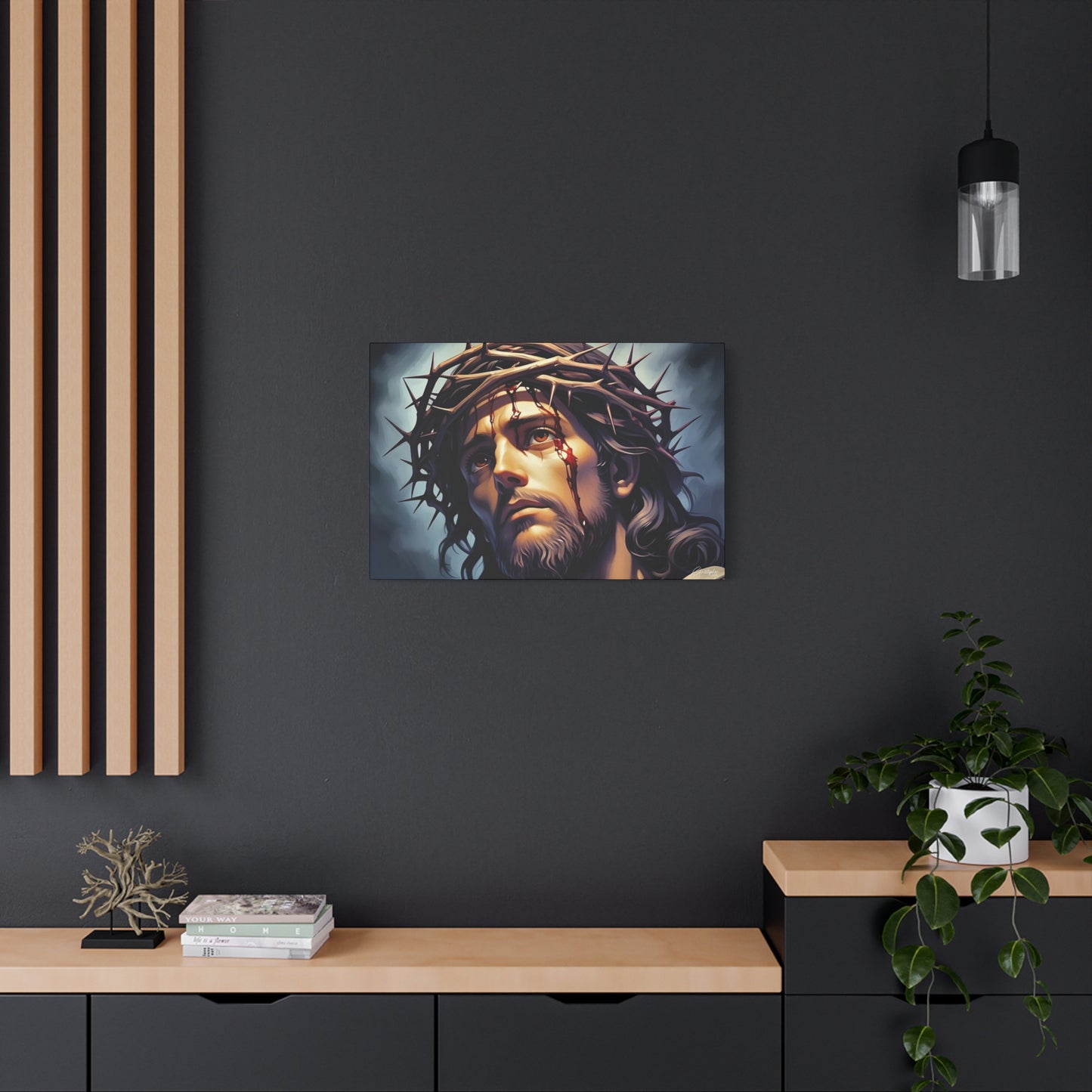 Religious Art Print Canvas, Inspirational Wall Decor, Christian Home Decor, Jesus Art, Gift for Faith-Based Celebrations