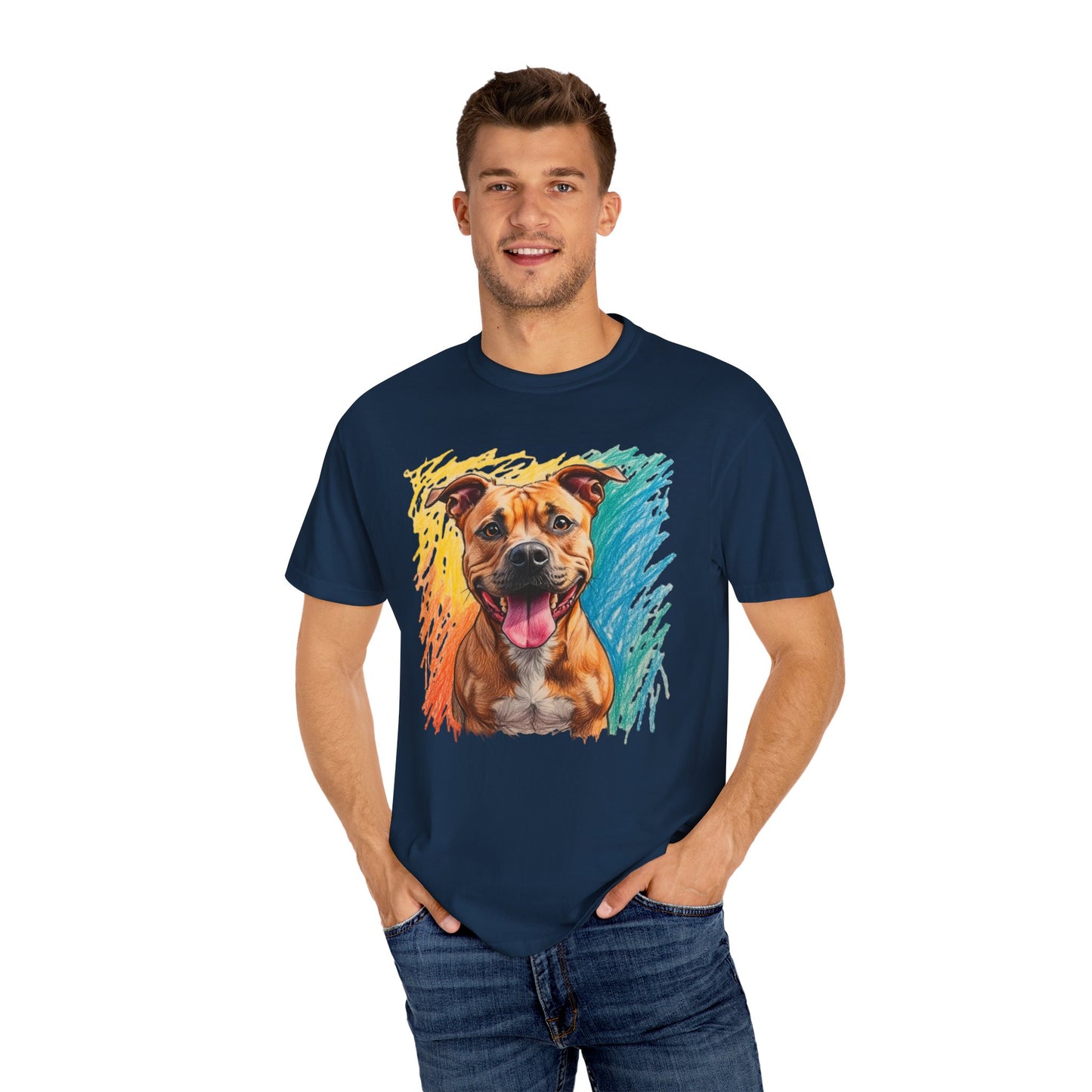 Vibrant Dog Lover T-Shirt, Pet Shirt, Animal T-Shirt, Gift for Dog Owners, Cute Dog Apparel, Unisex Pet Tee