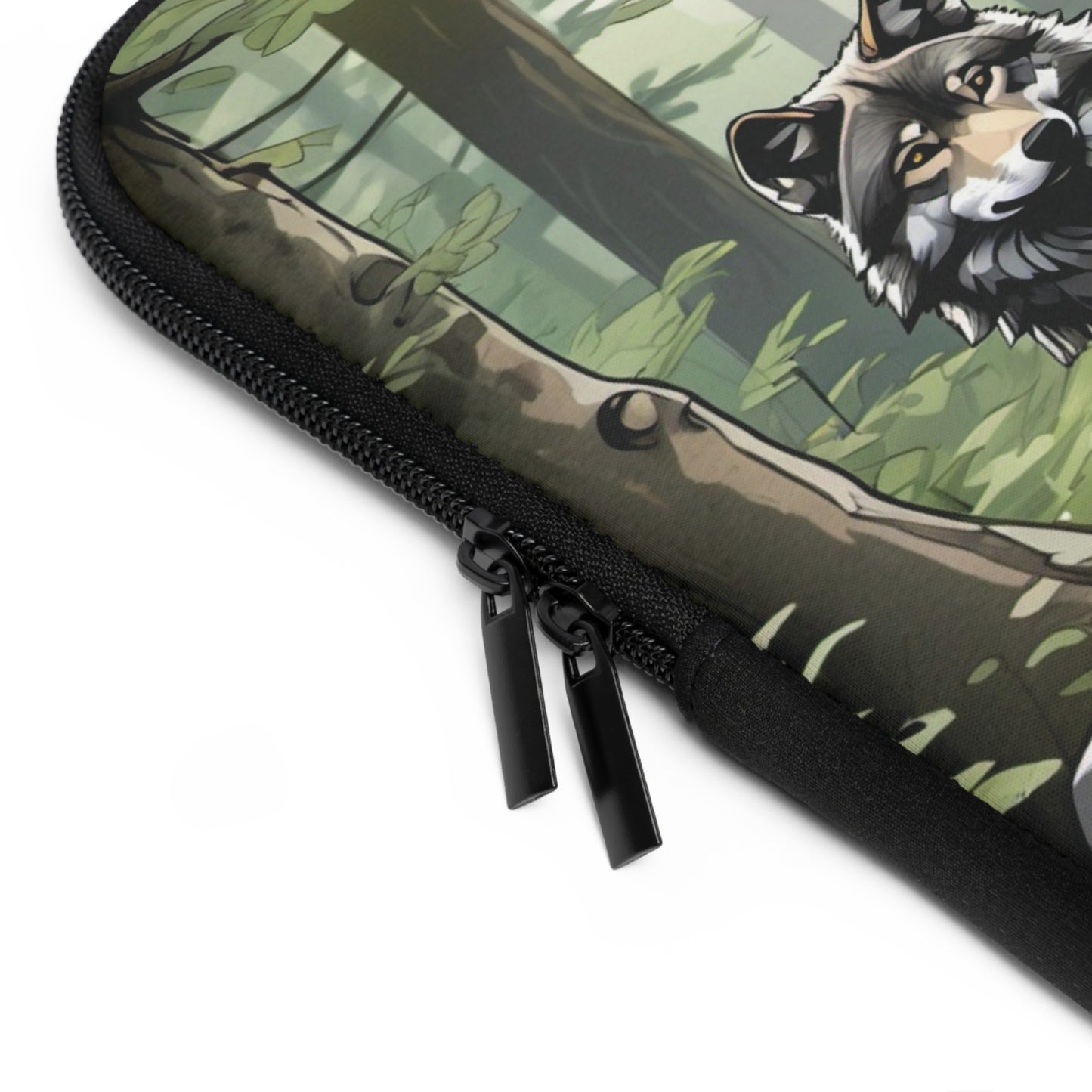 Wolf Pack Laptop Sleeve, Laptop Case, Wildlife Sleeve, Forest Animal Laptop Bag, Gift for Nature Lovers, Eco-Friendly Tech Sleeve