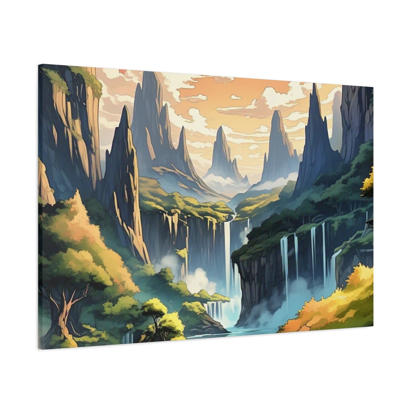 Serene Landscape Canvas Wall Art, Nature Home Decor, Tranquil Living Room Accent, Gift for Nature Lovers, Gallery Wall Piece