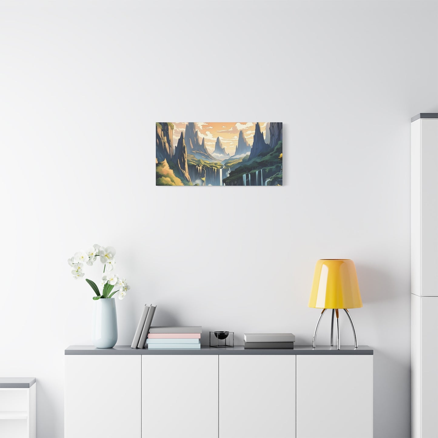 Serene Landscape Canvas Wall Art, Nature Home Decor, Tranquil Living Room Accent, Gift for Nature Lovers, Gallery Wall Piece