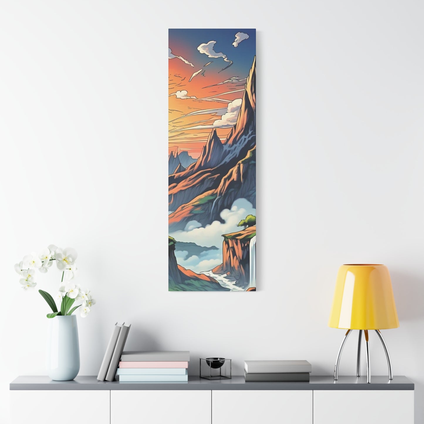 Stretched Canvas Art Print, Mountain Sunrise Landscape Decor, Wall Art for Home, Gift for Nature Lovers, Perfect for Living Room, [...]