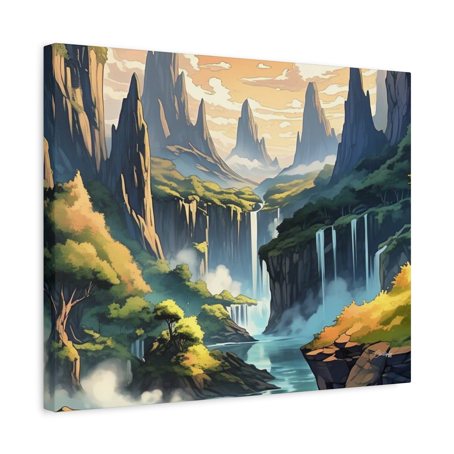 Serene Landscape Canvas Wall Art, Nature Home Decor, Tranquil Living Room Accent, Gift for Nature Lovers, Gallery Wall Piece