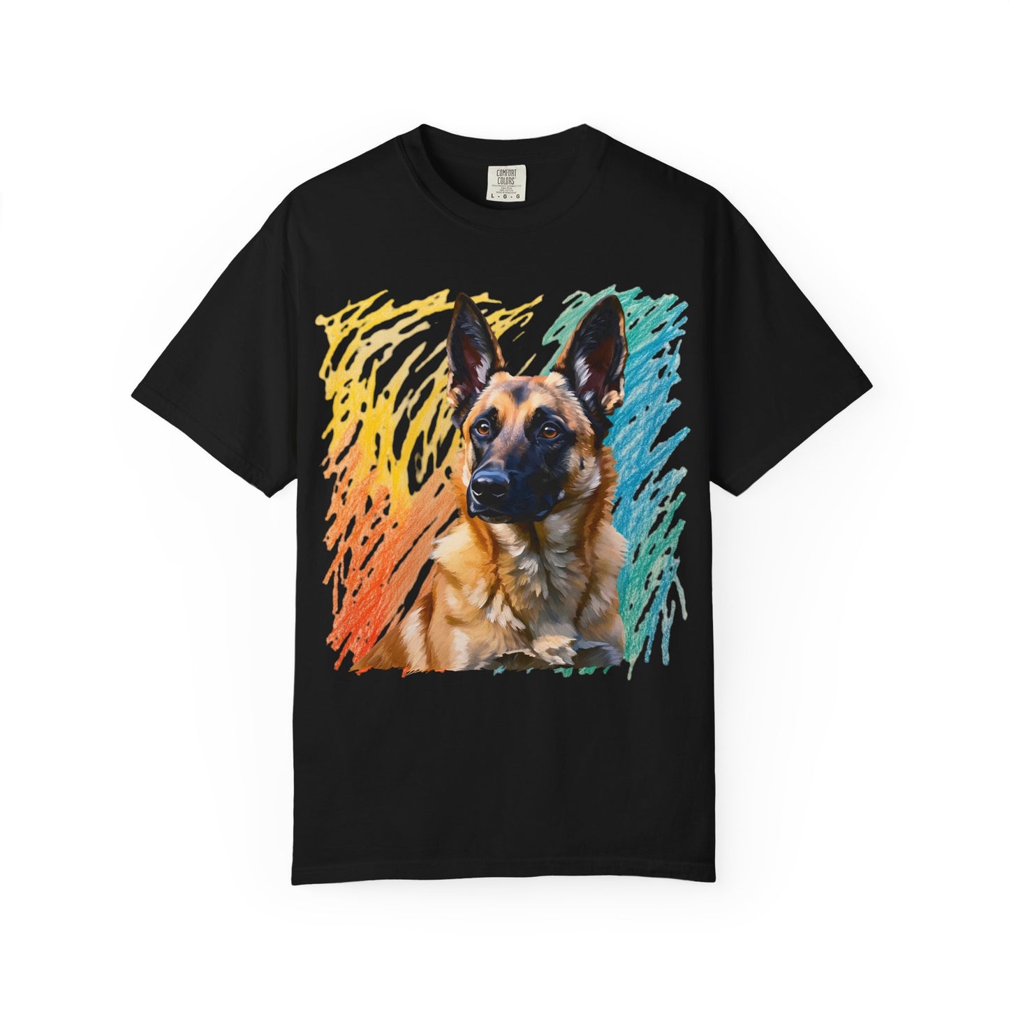 Colorful Dog Art Unisex T-shirt, Pet Lover Gift, Animal Lover Tee, Dog Lover Apparel, Vibrant Graphic Shirt