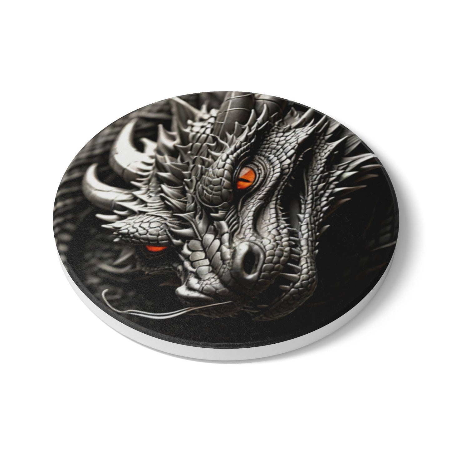 Dragon Design Ceramic Coaster | Fantasy Home Decor