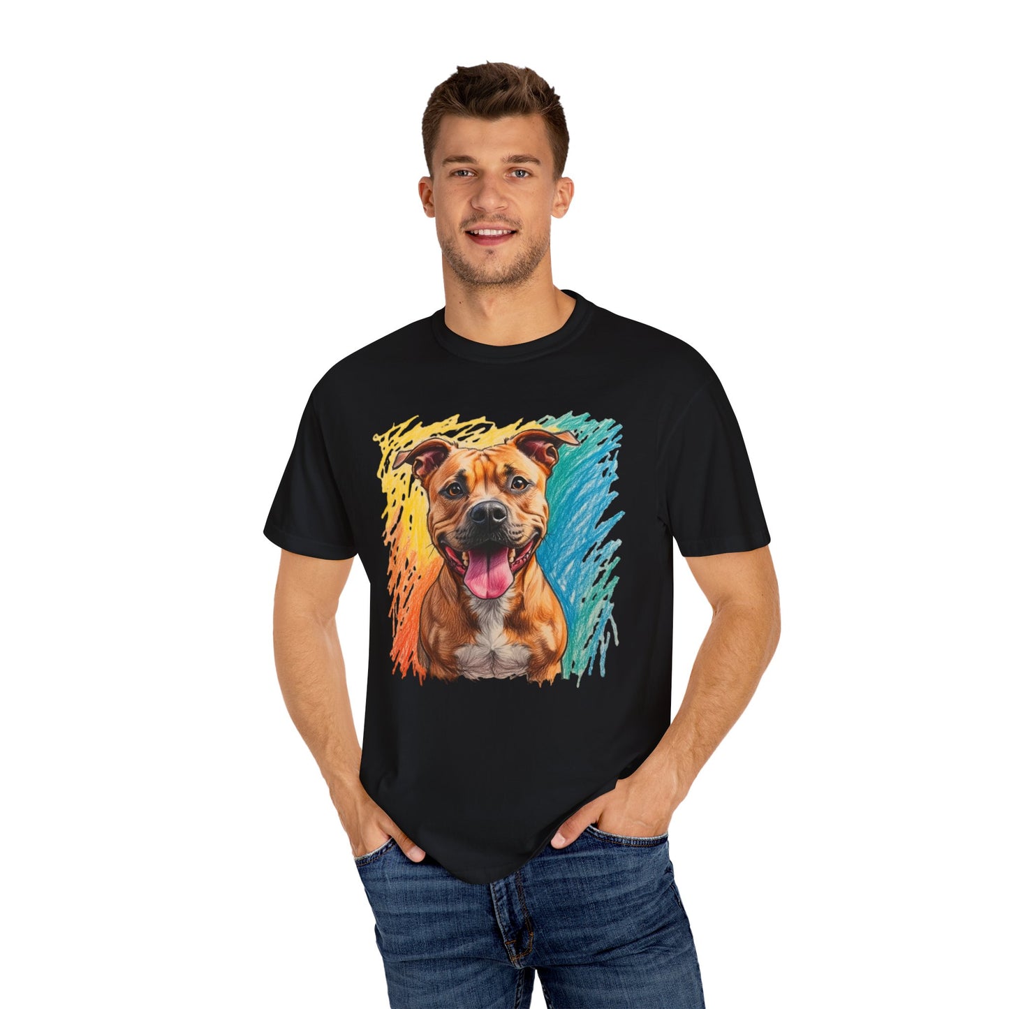 Vibrant Dog Lover T-Shirt, Pet Shirt, Animal T-Shirt, Gift for Dog Owners, Cute Dog Apparel, Unisex Pet Tee