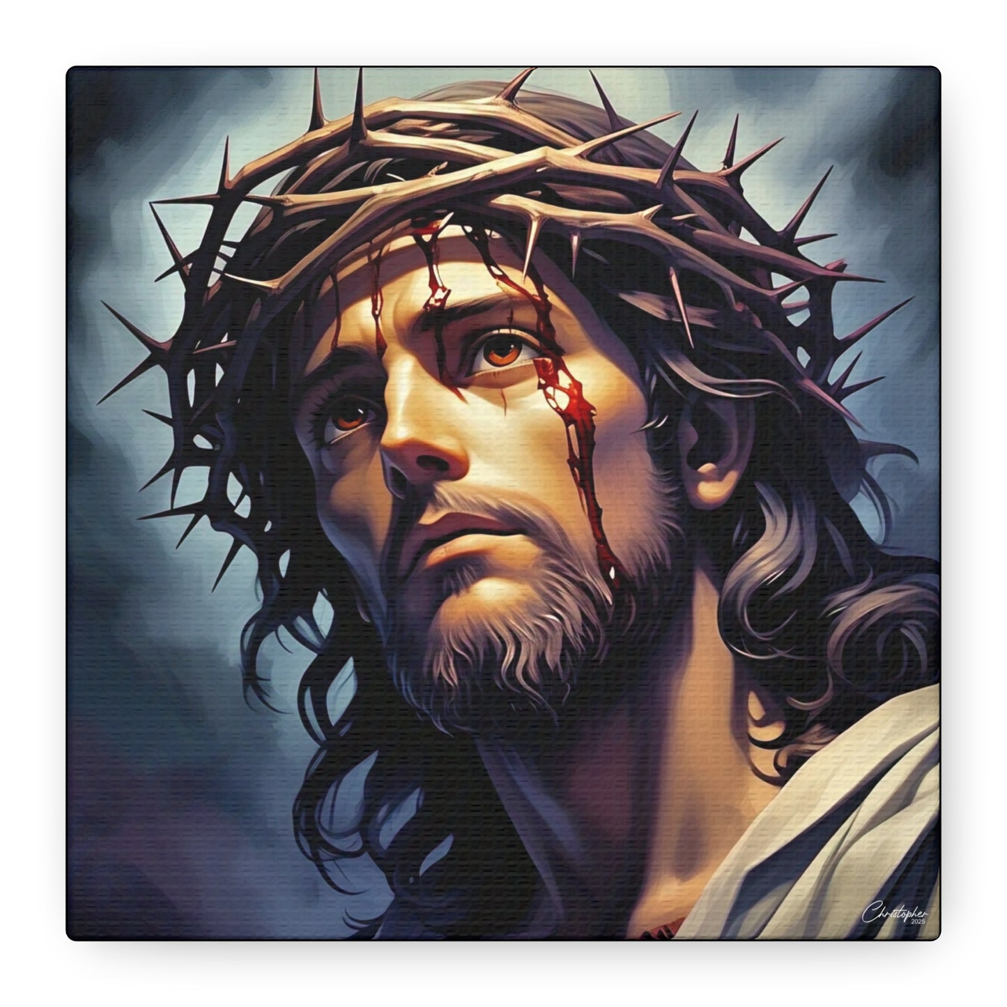 Religious Art Print Canvas, Inspirational Wall Decor, Christian Home Decor, Jesus Art, Gift for Faith-Based Celebrations