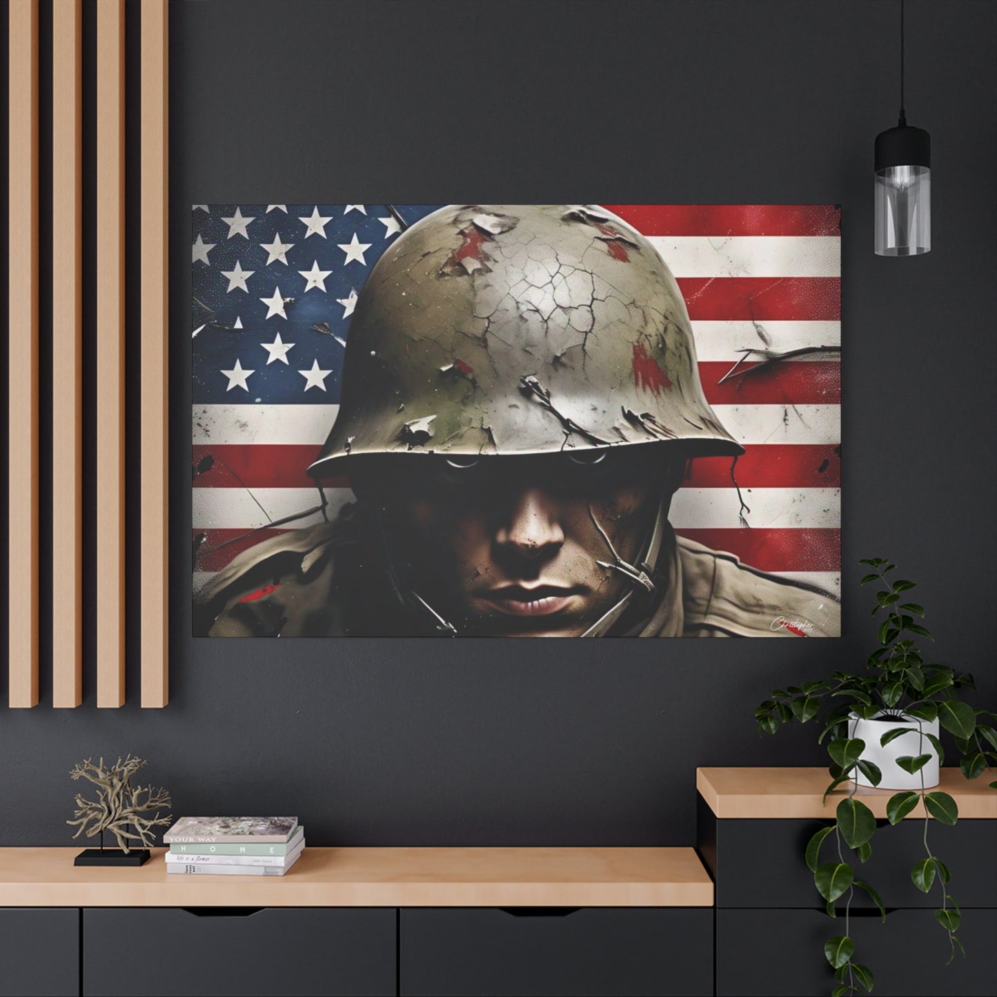 Military-Themed Canvas Art, Military Canvas Print, Wall Art for Veterans, Patriotic Home Decor, Gift for Army, Military Artwork, [...]