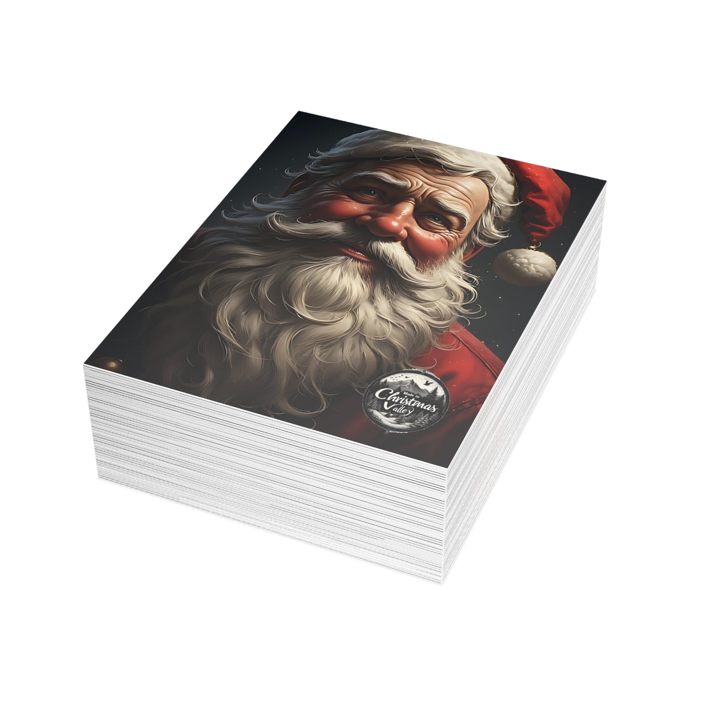 Festive Postcard Bundles - Holiday Greetings Cards, Christmas Cards, Santa Design, Envelopes Included, Joyful Messages