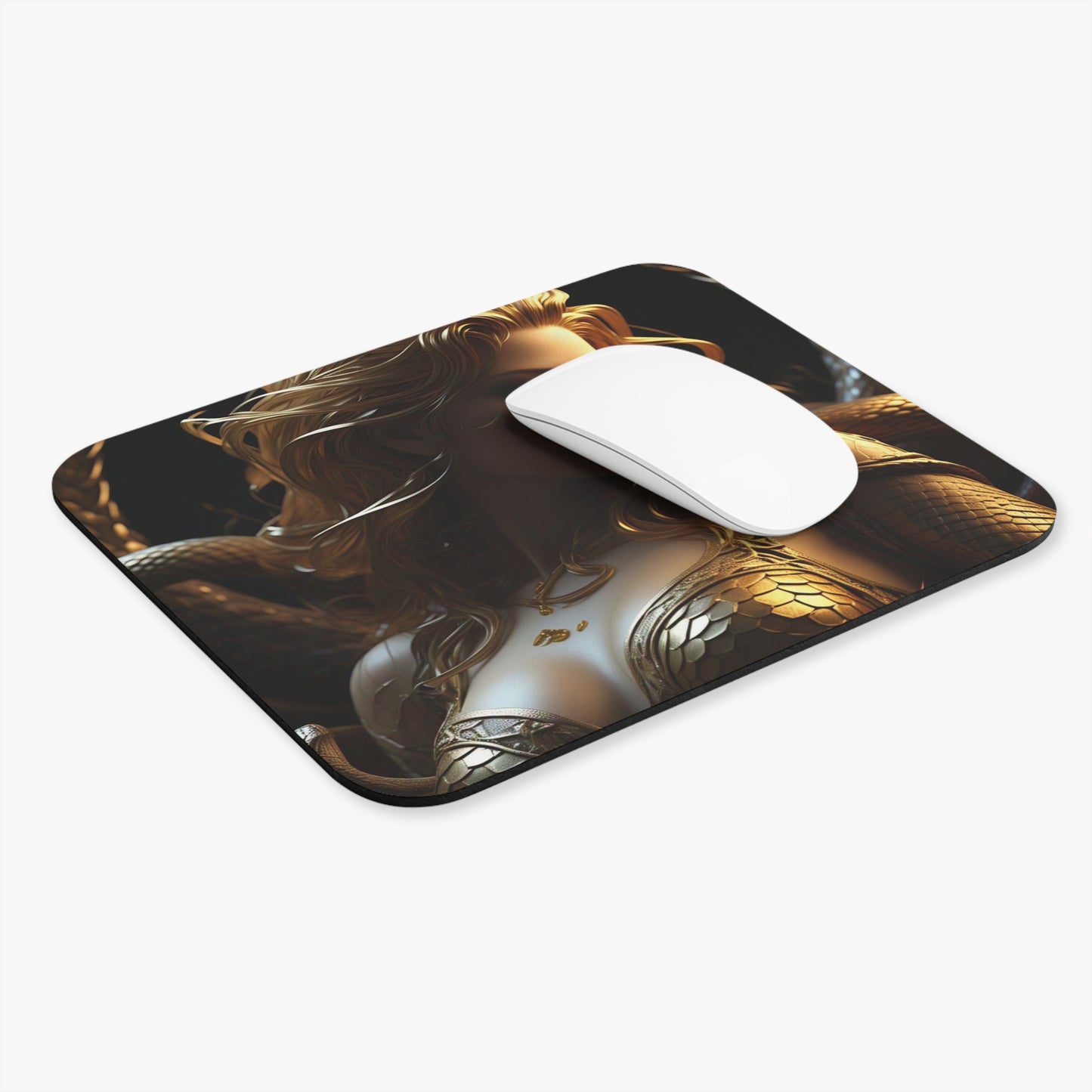 Golden Goddess Mouse Pad - Elegant Design for Gaming & Office