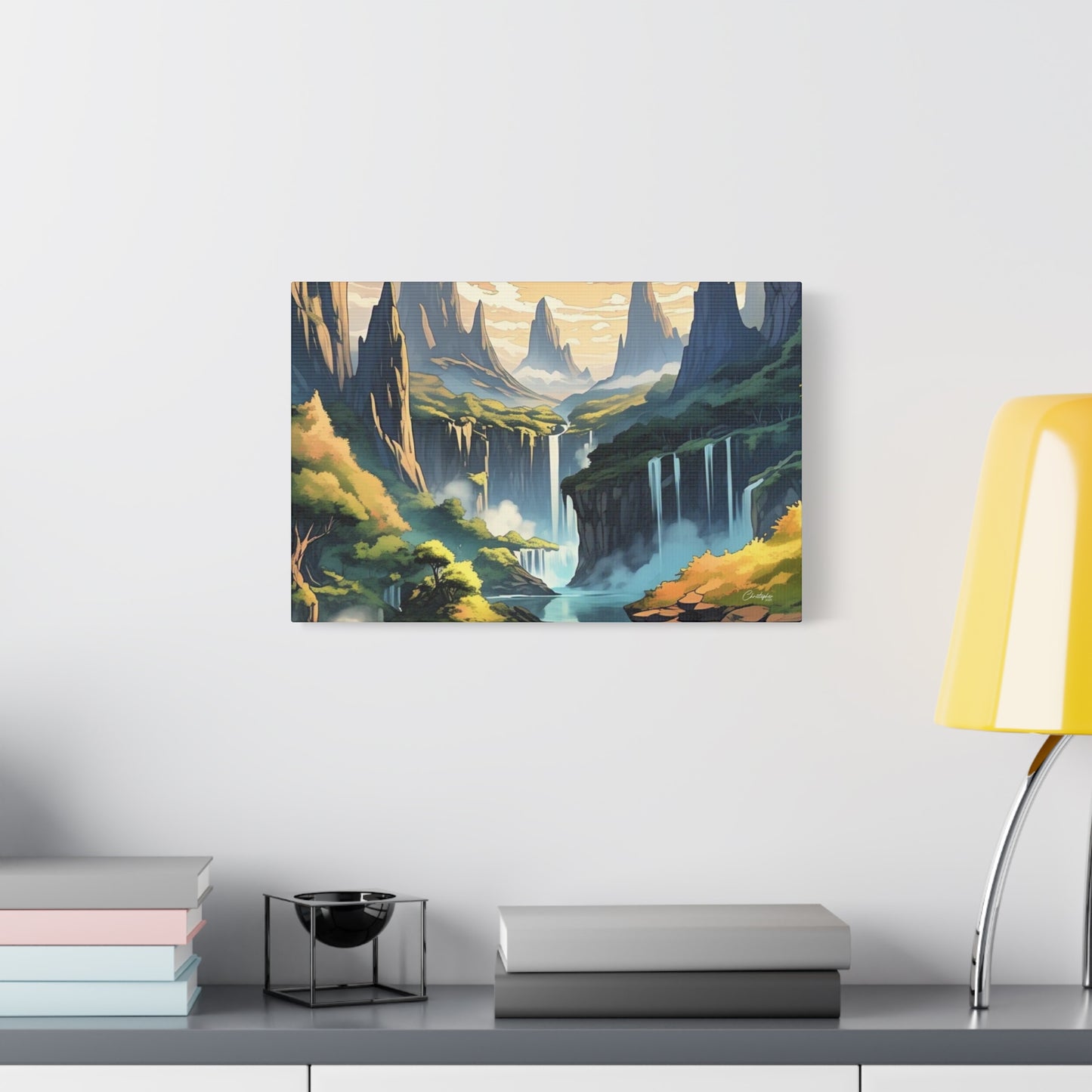 Serene Landscape Canvas Wall Art, Nature Home Decor, Tranquil Living Room Accent, Gift for Nature Lovers, Gallery Wall Piece