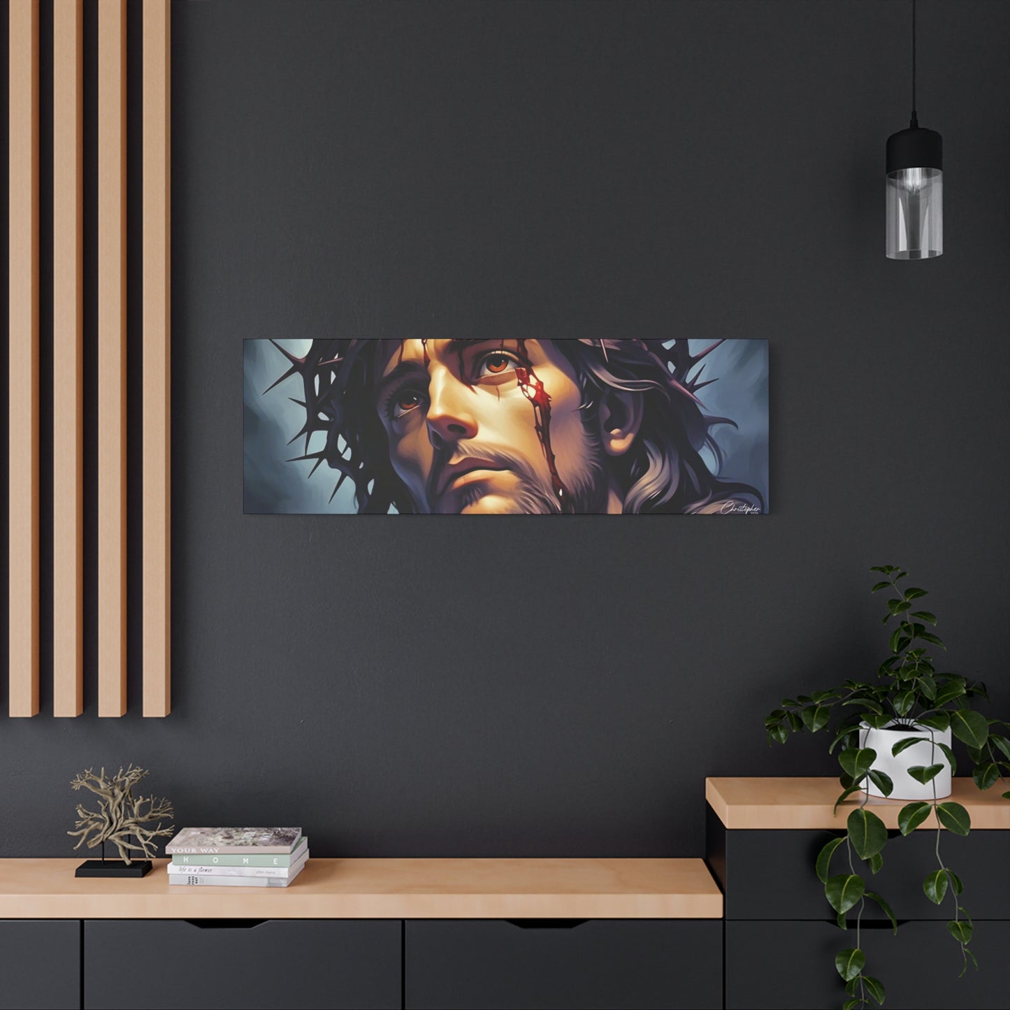 Religious Art Print Canvas, Inspirational Wall Decor, Christian Home Decor, Jesus Art, Gift for Faith-Based Celebrations