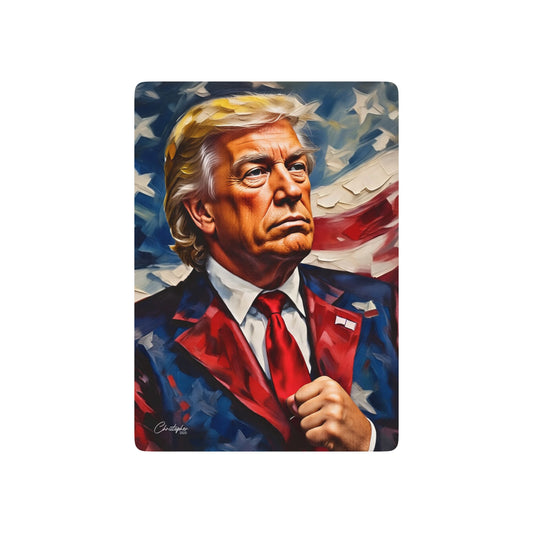 Trump-Themed Poker Playing Cards, Unique Gift for Gamers, Party Essentials, Collectible Card Set, Patriotic Card Deck