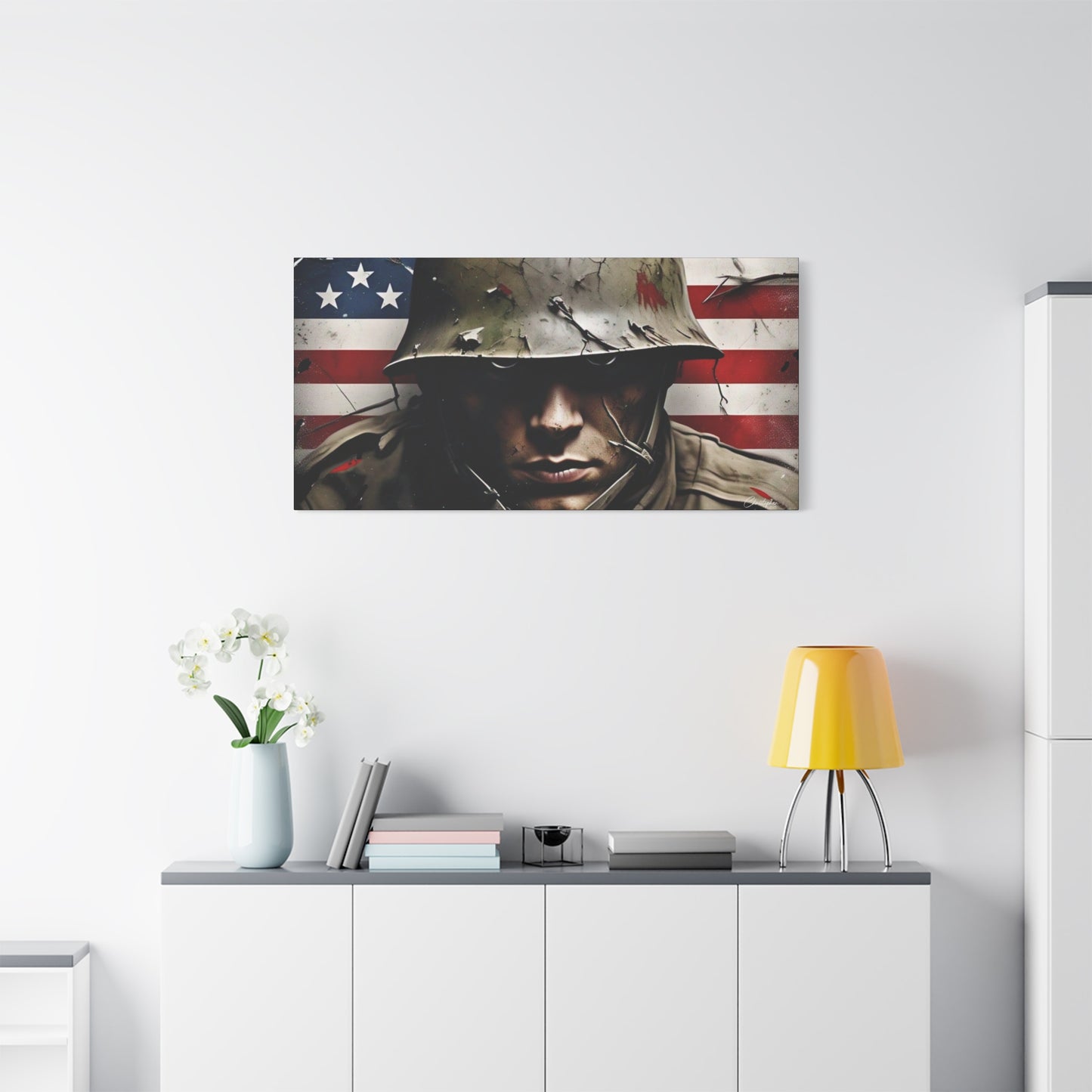 Military-Themed Canvas Art, Military Canvas Print, Wall Art for Veterans, Patriotic Home Decor, Gift for Army, Military Artwork, [...]