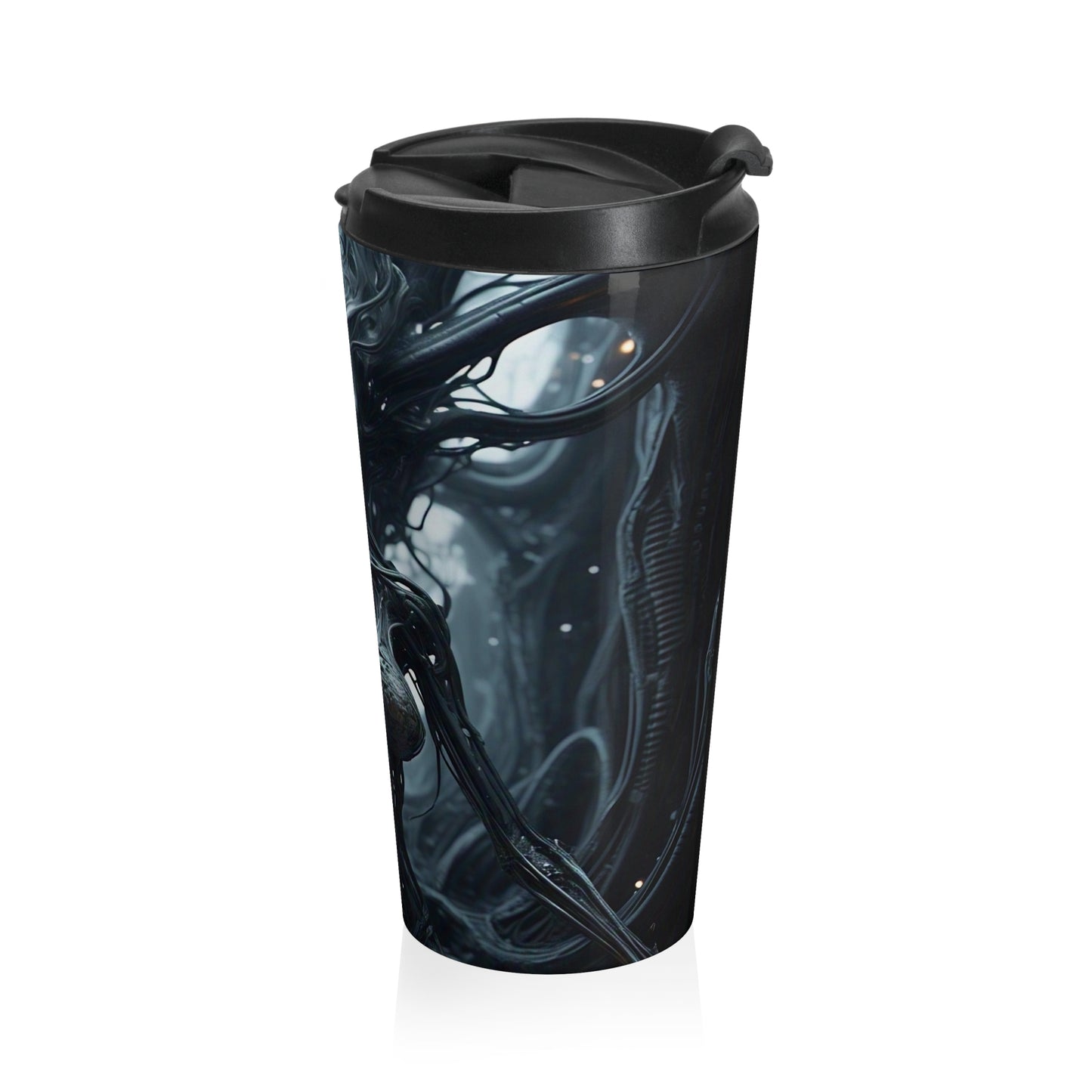 Gothic Fantasy Stainless Steel Travel Mug - Dark Art Tumbler for Coffee Lovers, Unique Gift for Halloween, Modern Drinkware, Stylish [...]
